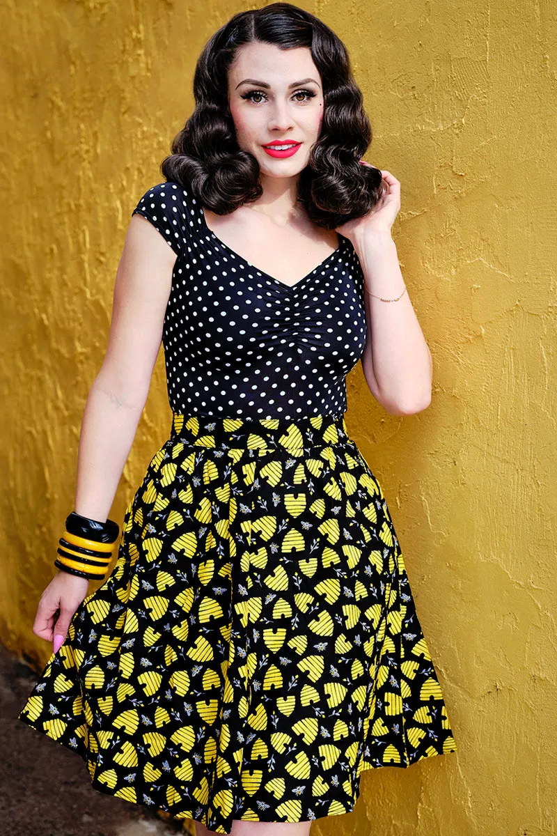 3859 Isabel Top in Polka Dots - 1X only