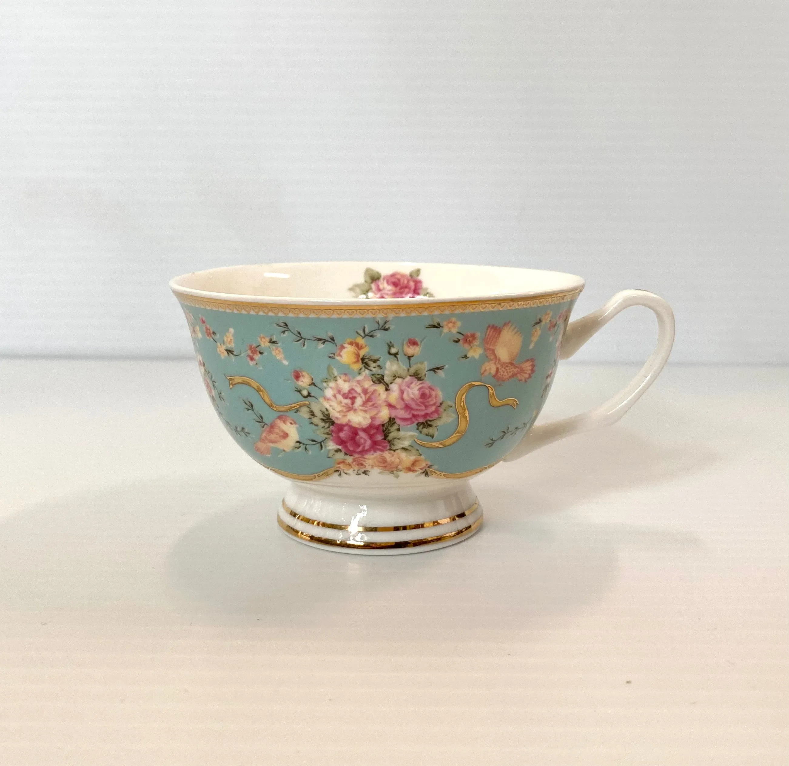 Ace Blue Floral Tea Cup Set