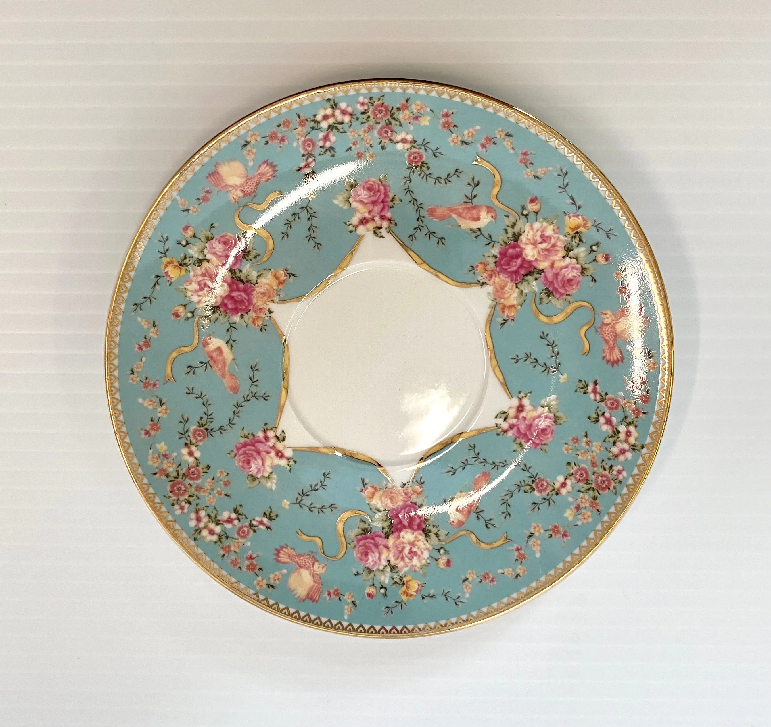 Ace Blue Floral Tea Cup Set