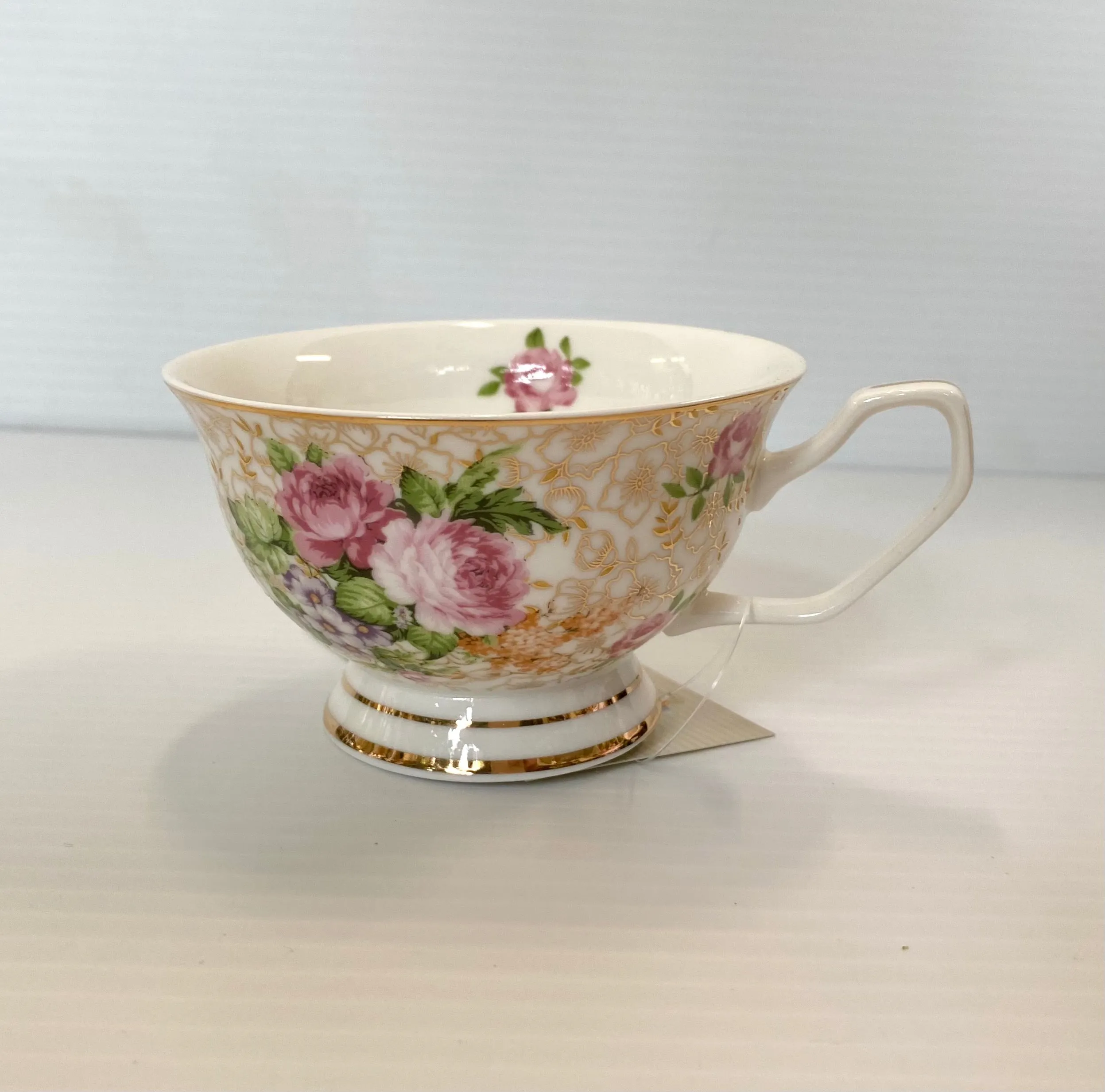 Ace Pink Floral Tea Cup Set