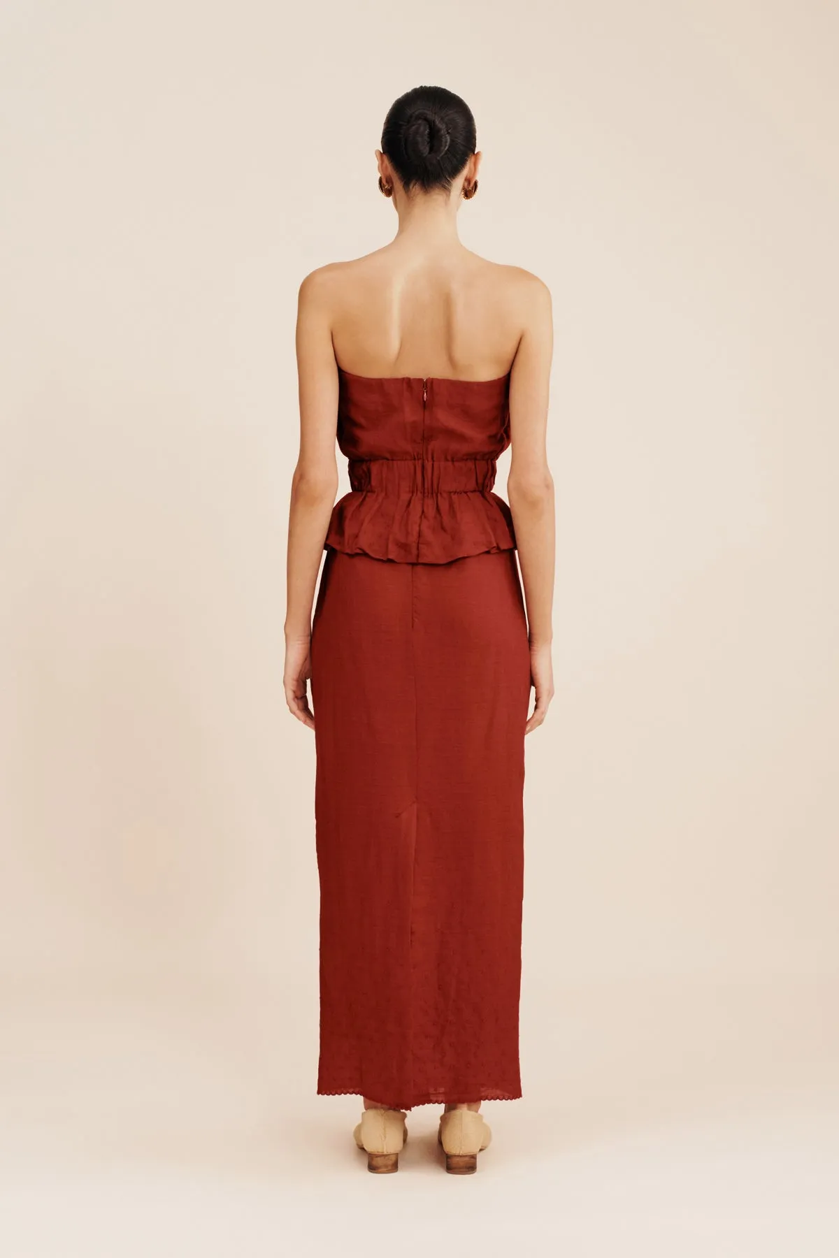 AURELIA SKIRT - MERLOT