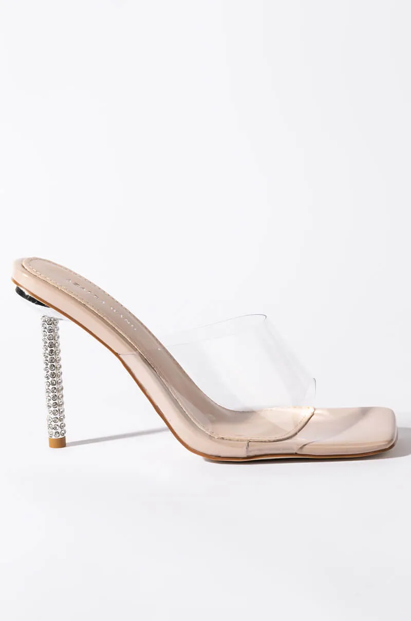 AZALEA WANG JUST A FEELING STILETTO SANDAL IN NUDE