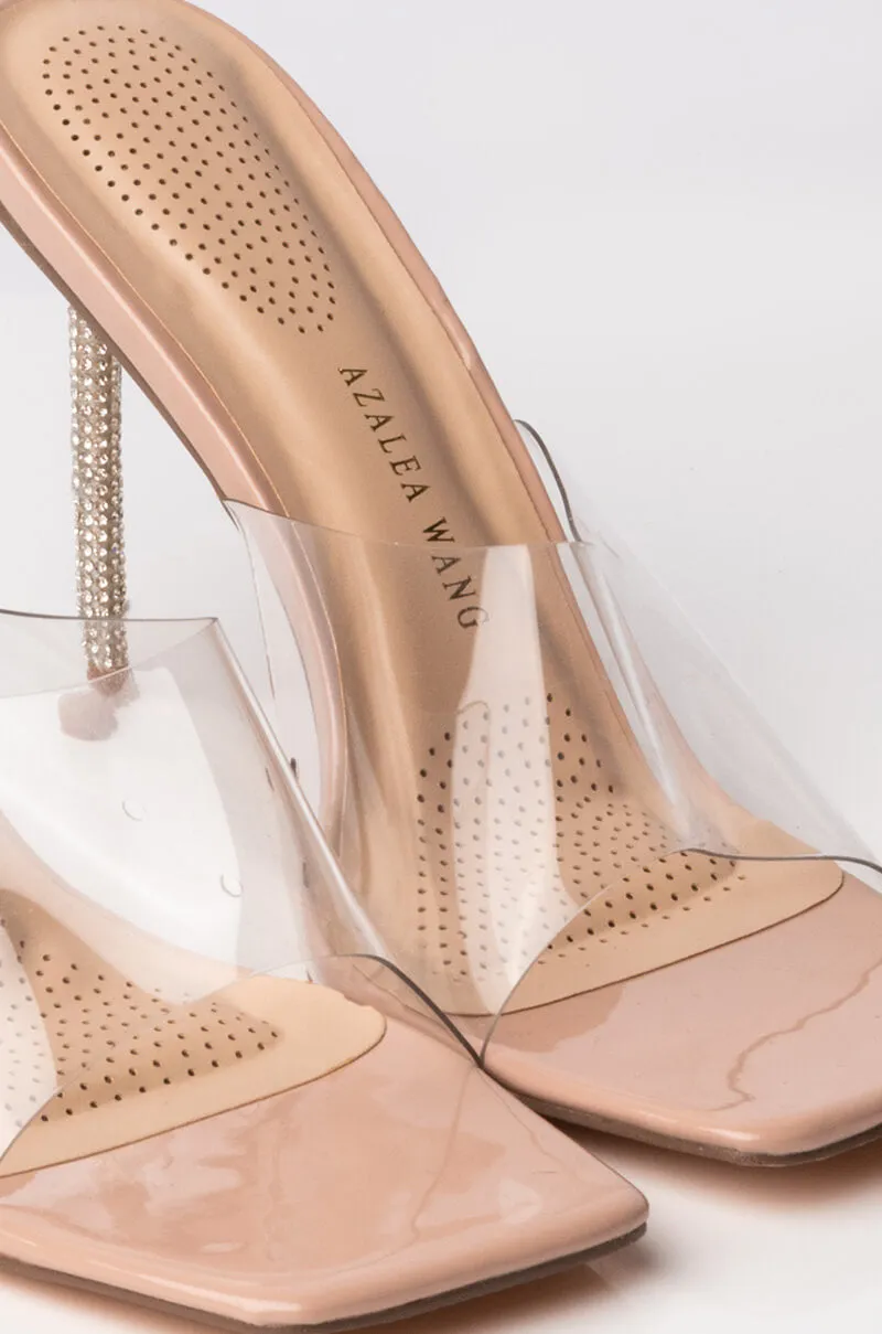 AZALEA WANG JUST A FEELING STILETTO SANDAL IN NUDE