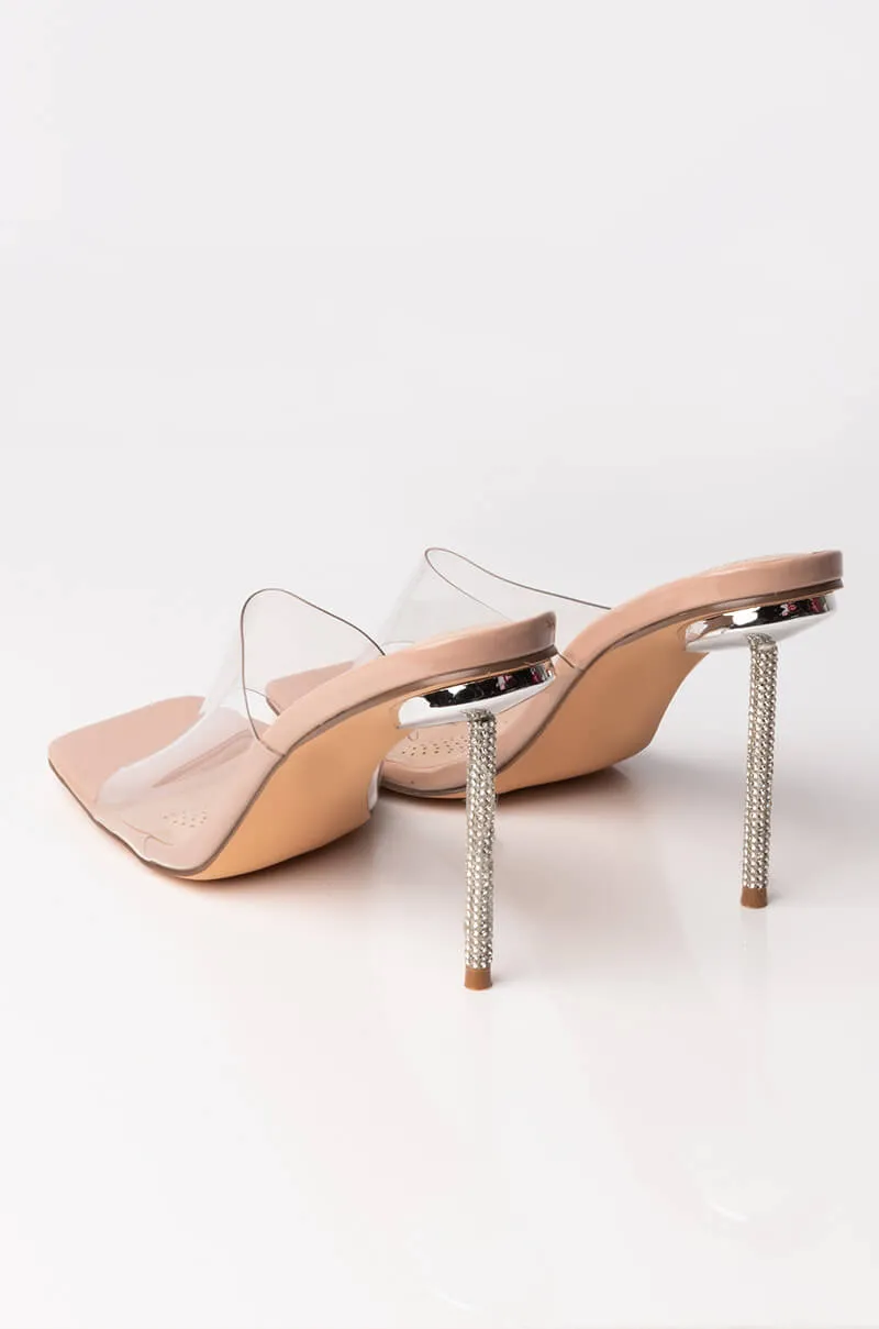 AZALEA WANG JUST A FEELING STILETTO SANDAL IN NUDE