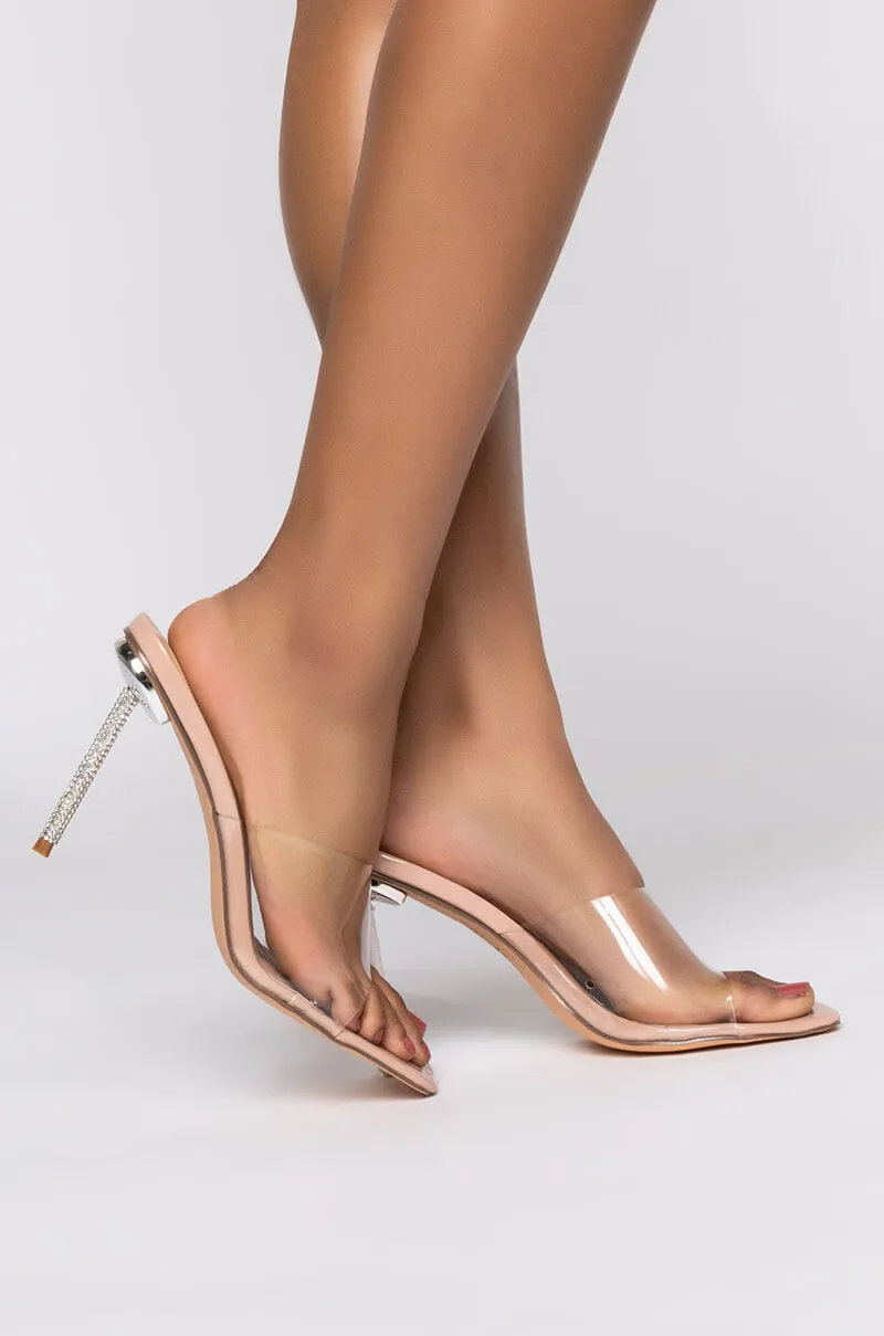 AZALEA WANG JUST A FEELING STILETTO SANDAL IN NUDE