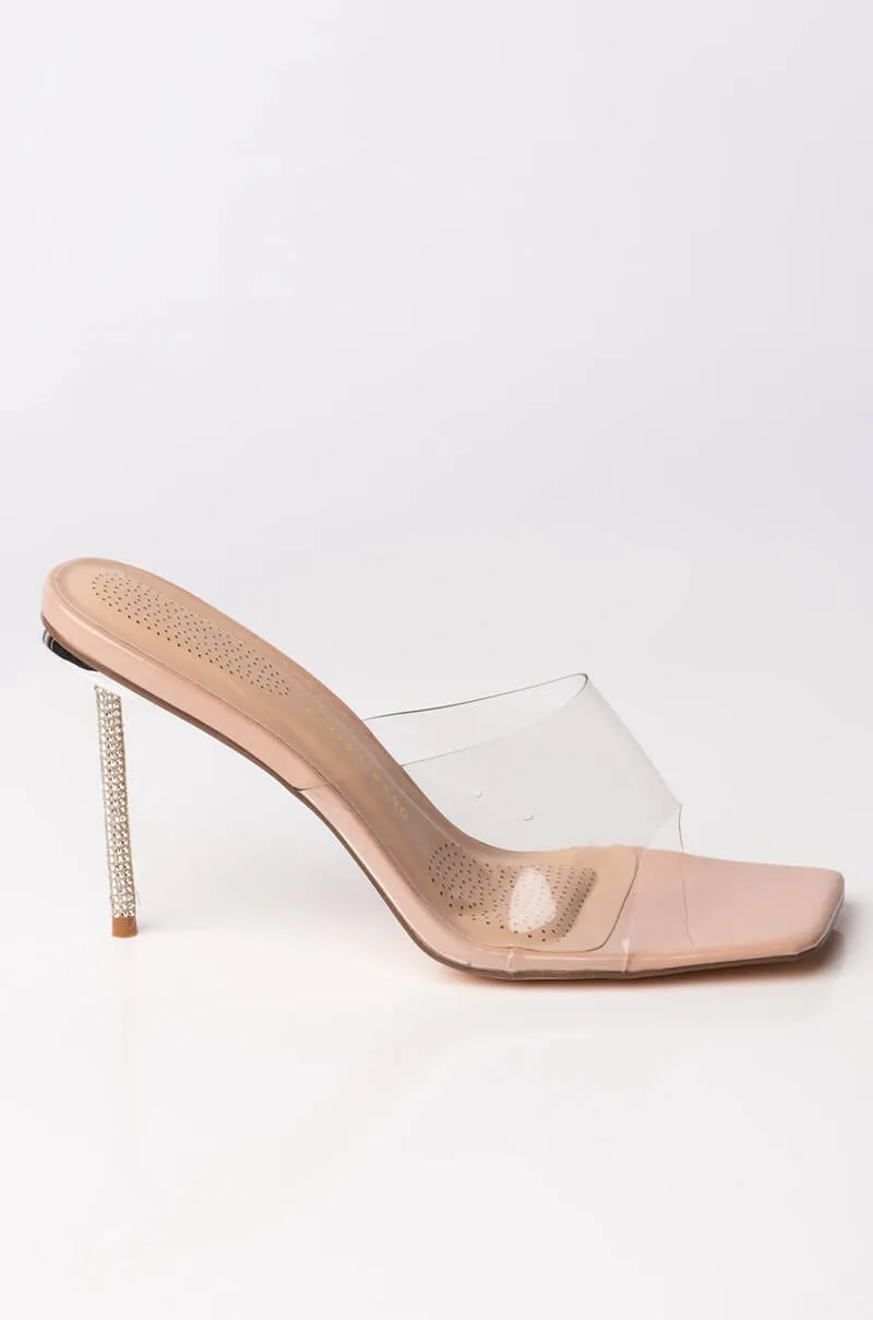 AZALEA WANG JUST A FEELING STILETTO SANDAL IN NUDE