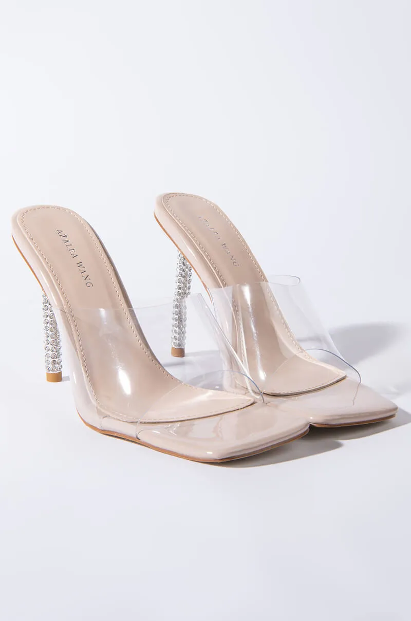AZALEA WANG JUST A FEELING STILETTO SANDAL IN NUDE