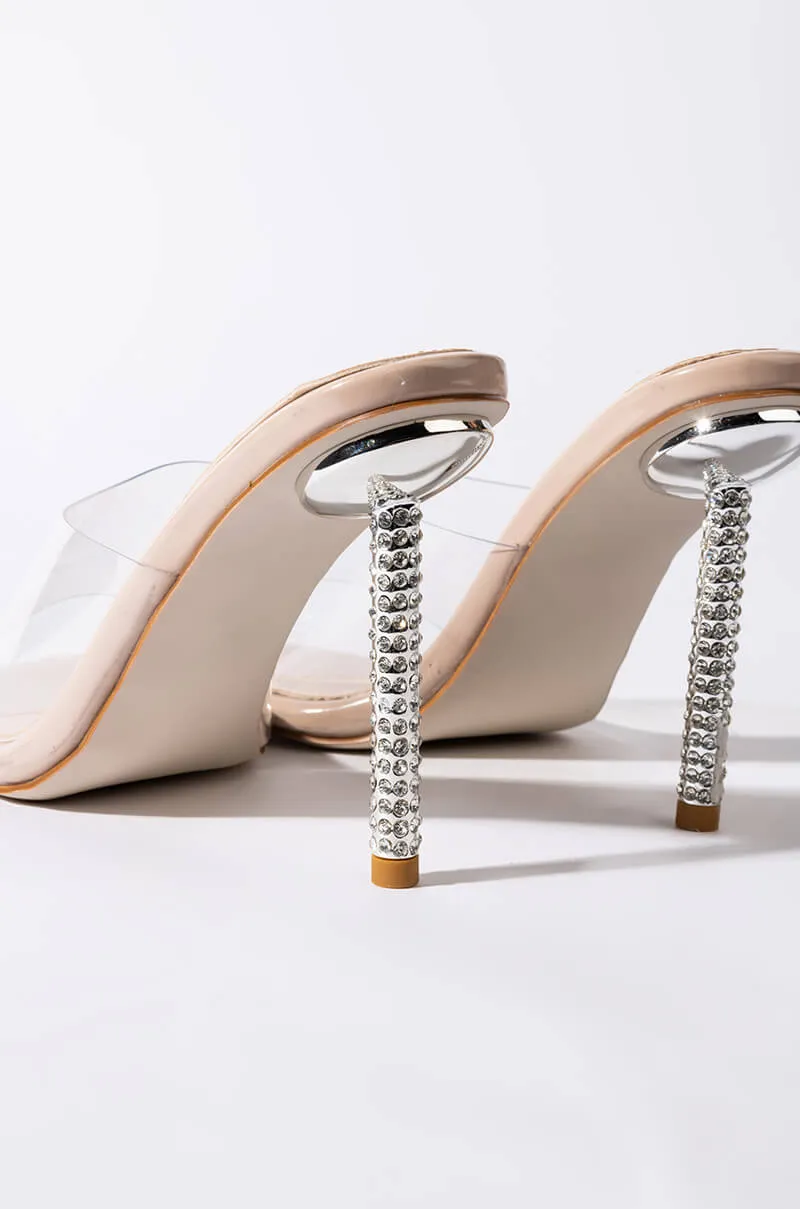 AZALEA WANG JUST A FEELING STILETTO SANDAL IN NUDE