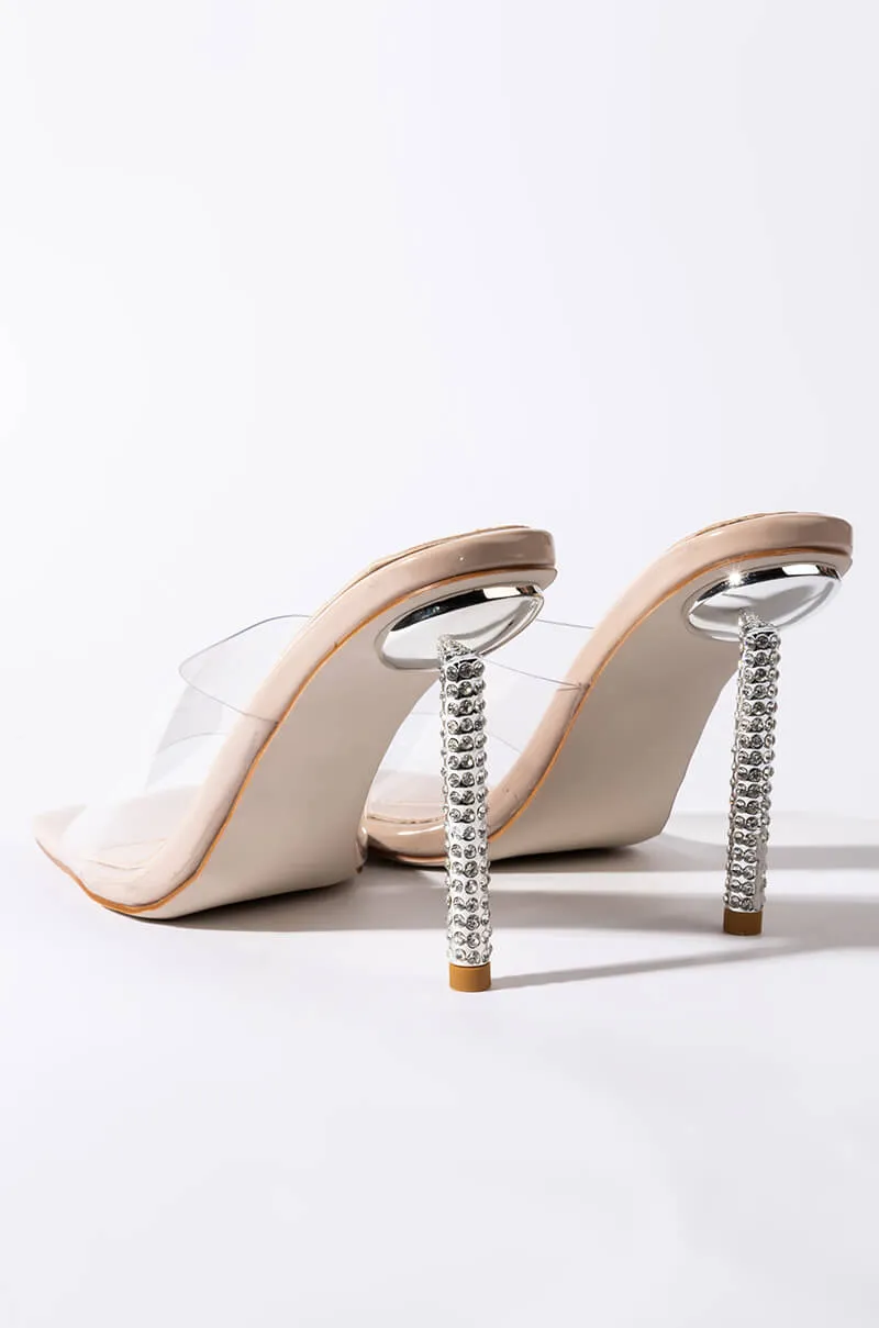 AZALEA WANG JUST A FEELING STILETTO SANDAL IN NUDE