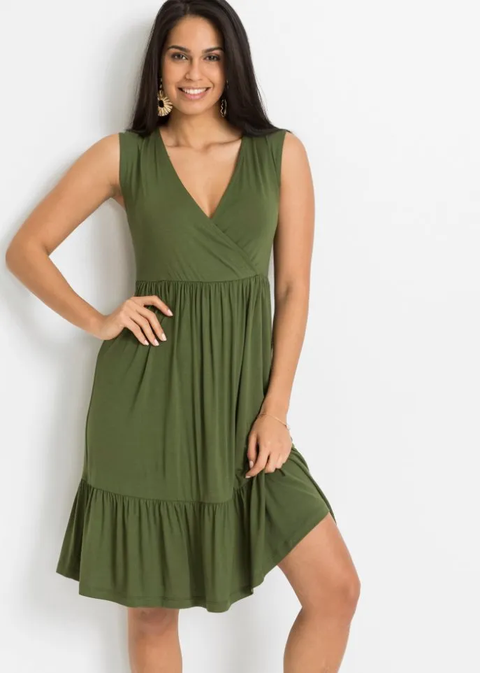 Bodyflirt Lace Jersey Dress, Green