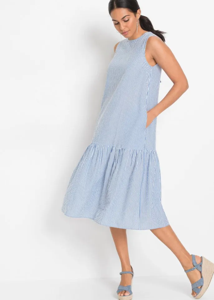 Bodyflirt tie dress, blue