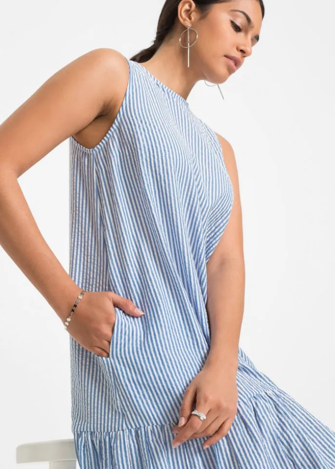 Bodyflirt tie dress, blue