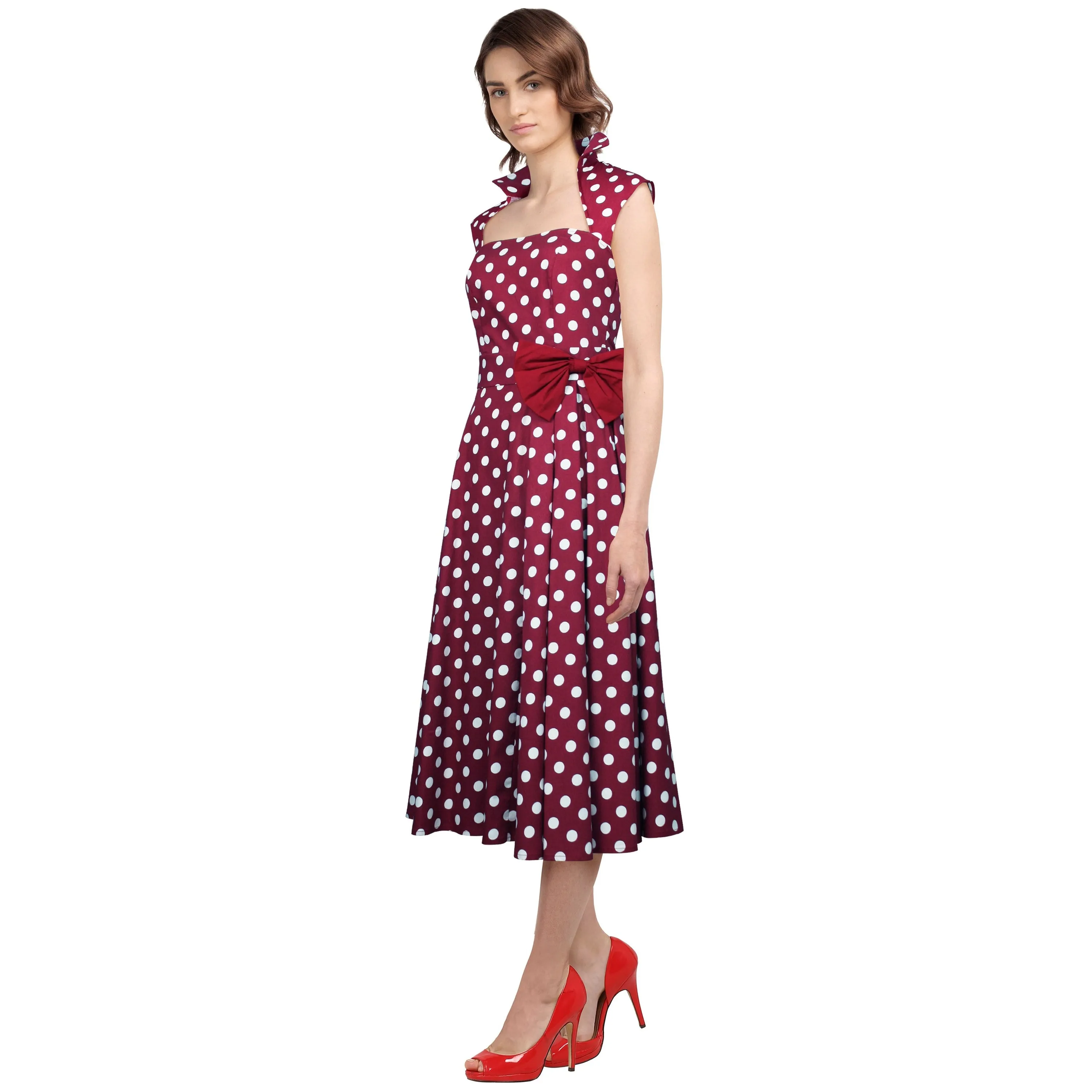 ChicStar Belted Pleat Dress