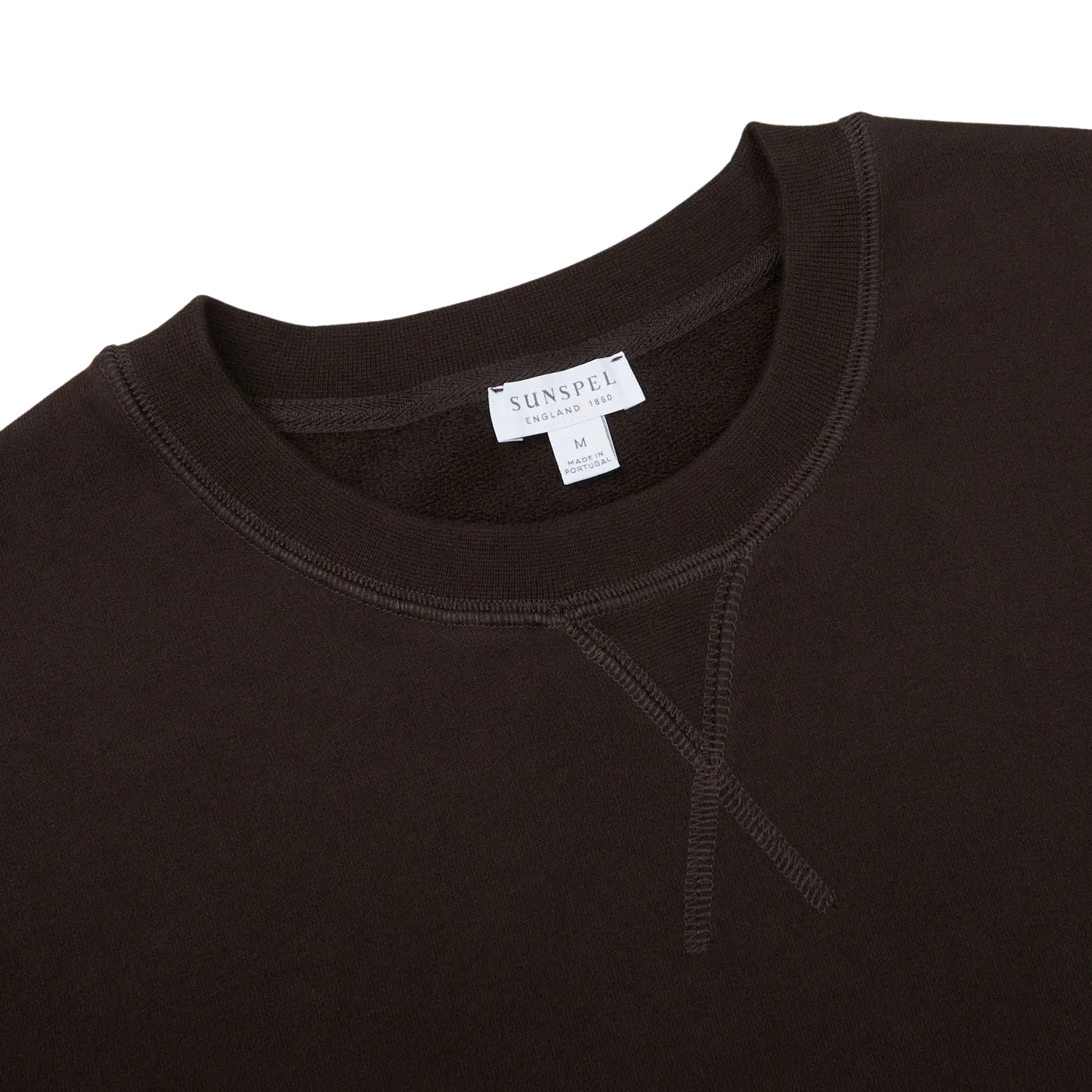 Coffee Brown Cotton Loopback Sweatshirt