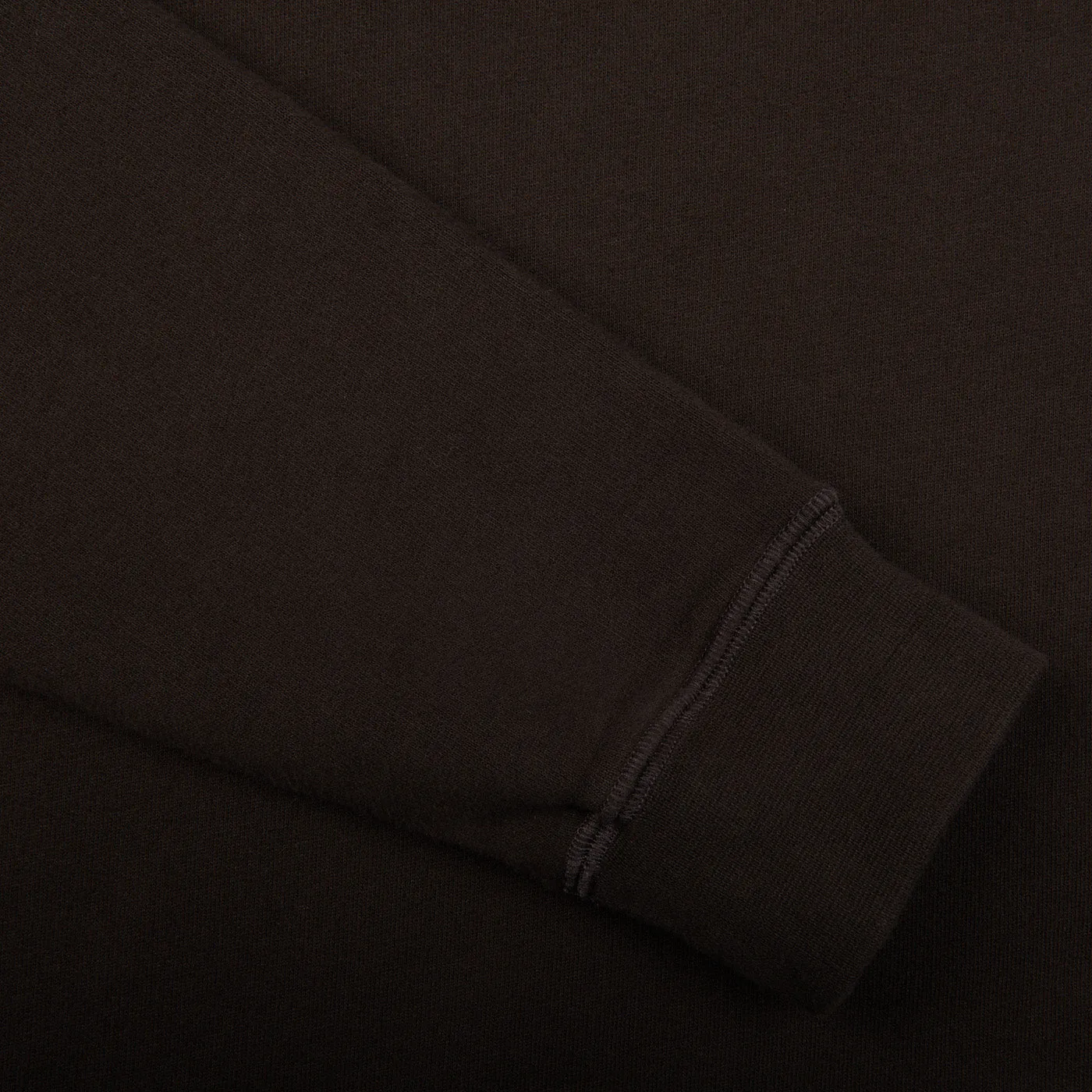 Coffee Brown Cotton Loopback Sweatshirt