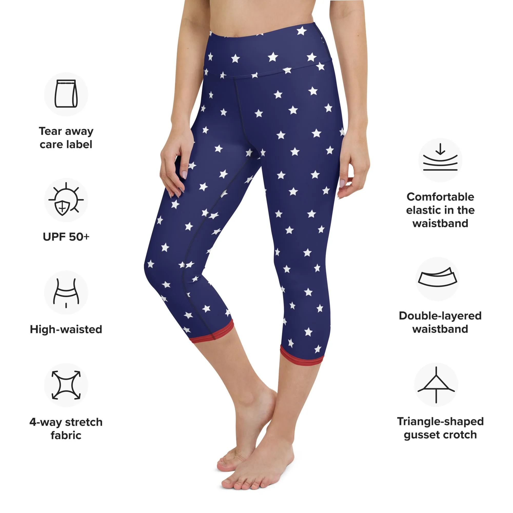 Cool Patriotic Yoga Capris