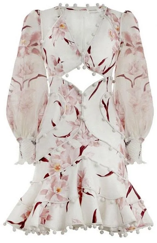 Corsage Bauble Mini Dress
