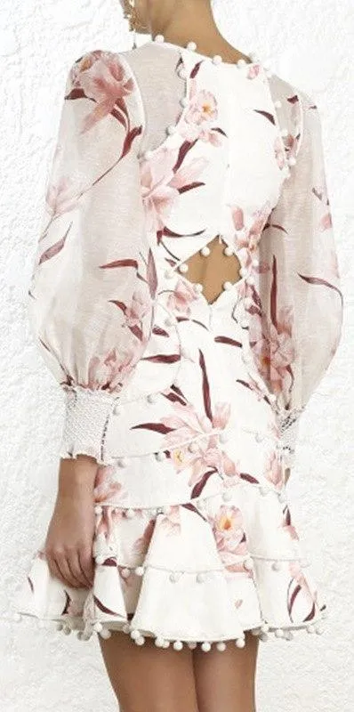 Corsage Bauble Mini Dress