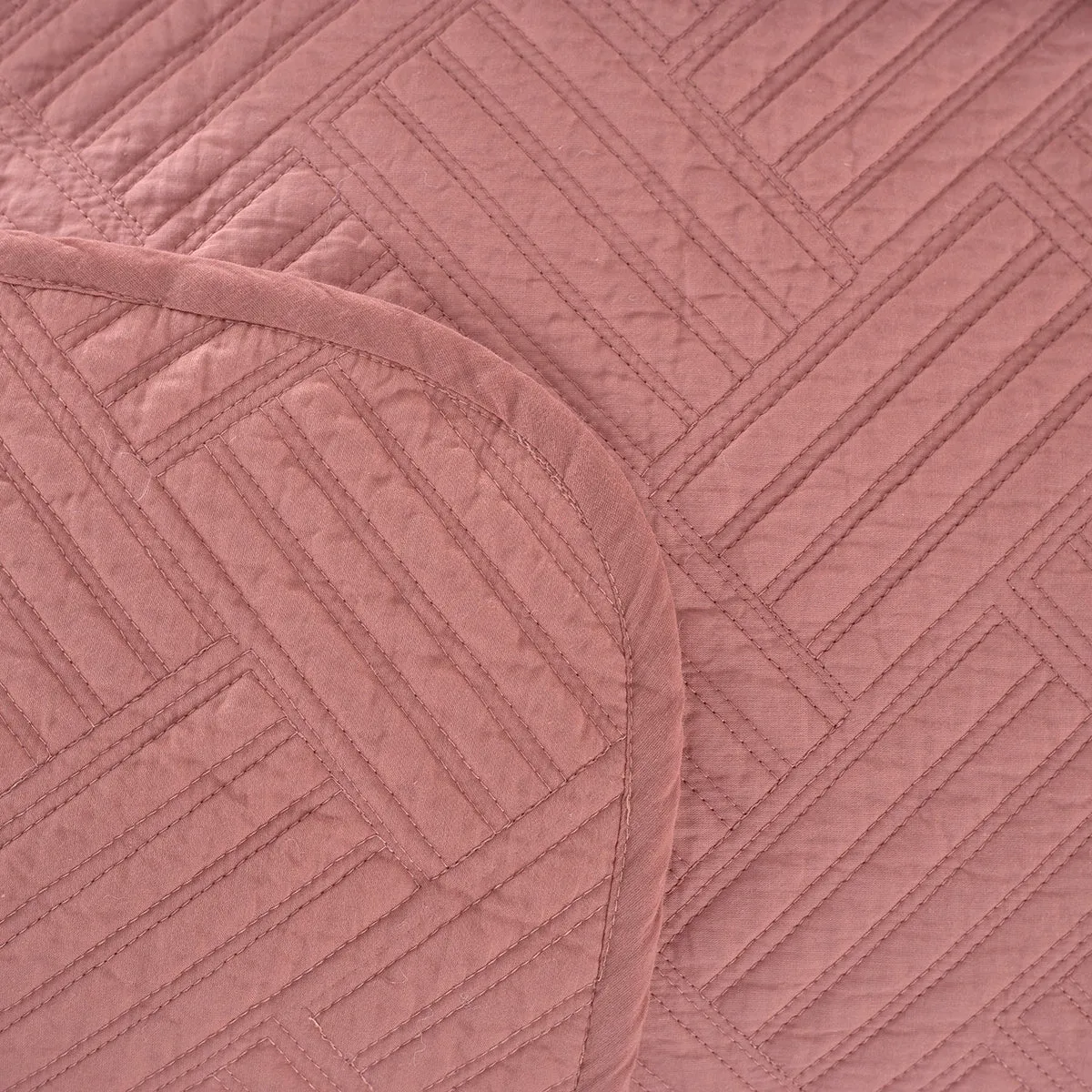 Eliott Pink 8PC Quilt/Quilted Bed Cover Set