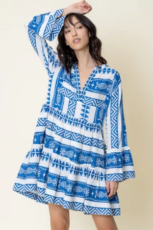 Embroidered Baby Doll Dress