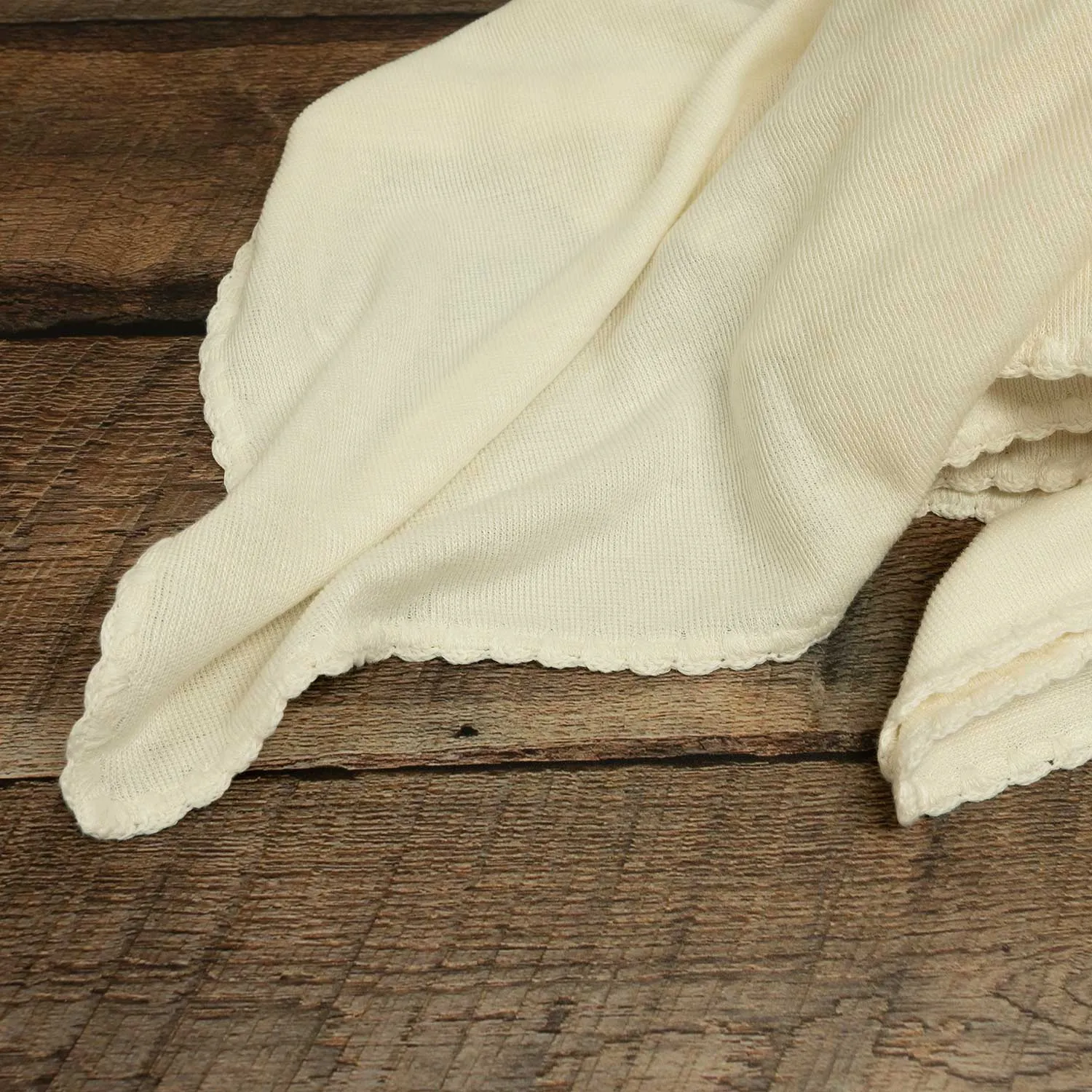 FLAXVILLE 100% Organic Flax Linen Ribbed Knit Blanket