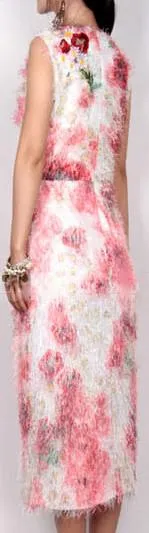 Floral Embroidered Wispy Dress