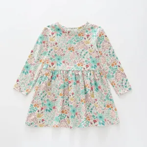 Flower Fields Print Dress