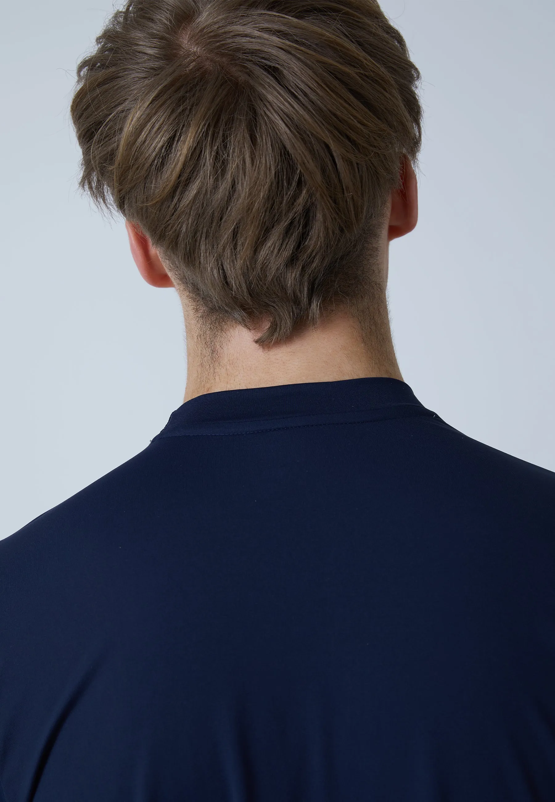 Functional Tennis Longsleeve Shirt High-Neck, navy blue