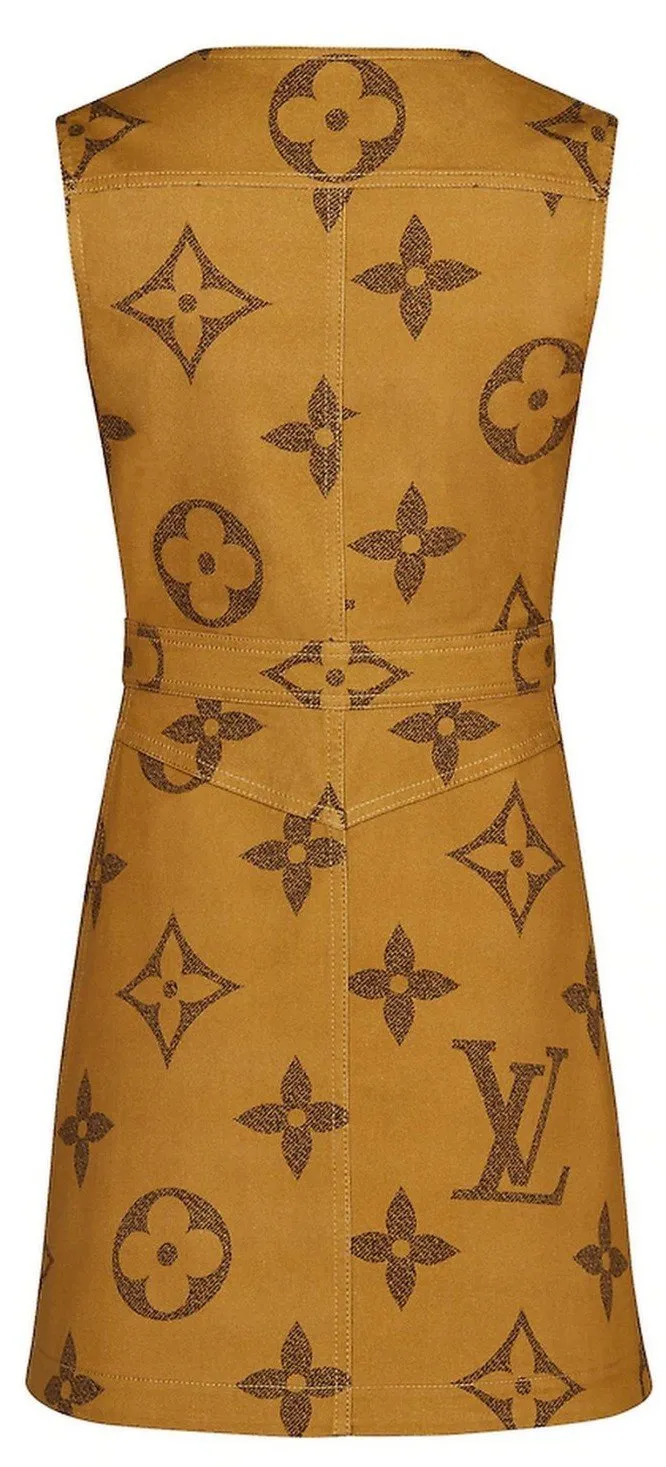 Giant Monogram Print Dress