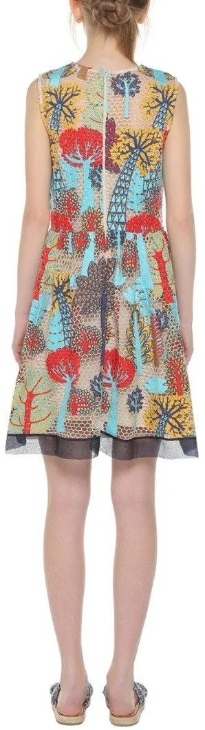 'Graphic Forest' Macramé Dress