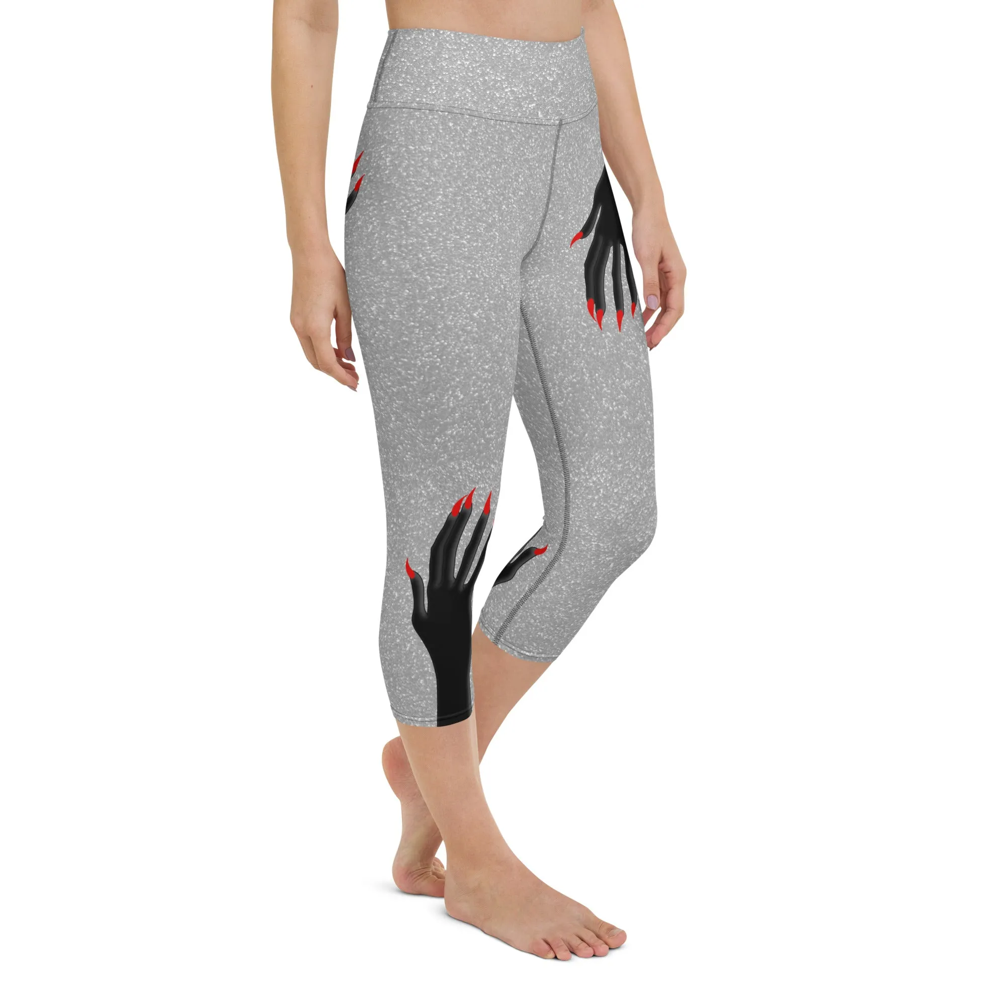 Hand Illusion Yoga Capris