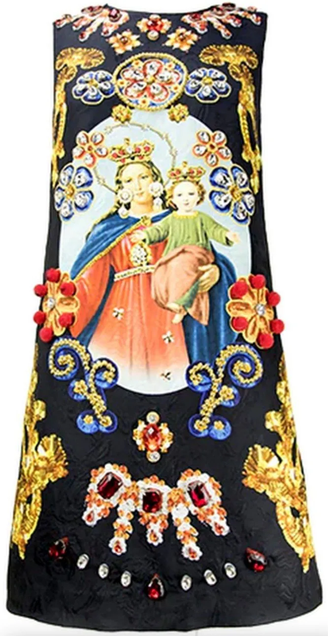 Jewel-Embellished Jacquard Mini Dress