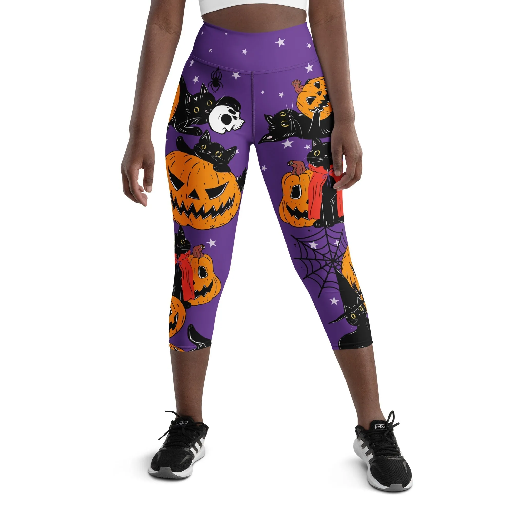Kitty Loves Halloween Yoga Capris