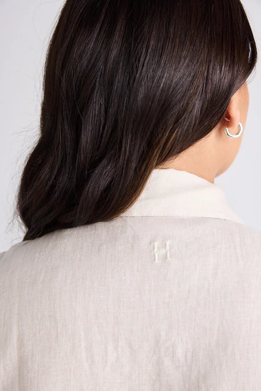 Lilli - Dress - Long - Oatmeal - Linen