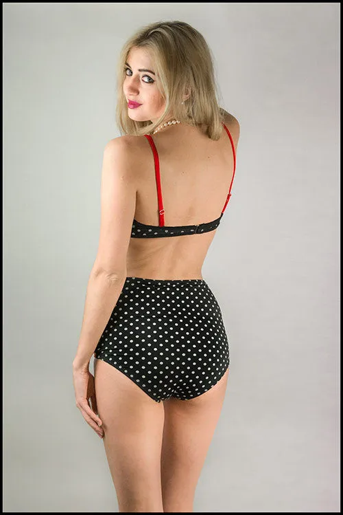 Marilyn Swimsuit Black Red