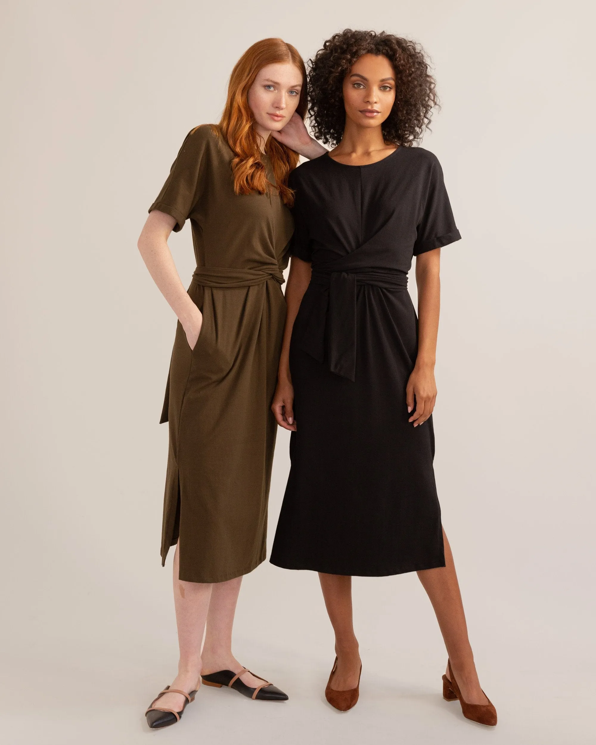 McKenna Tie-Back Wrap Dress