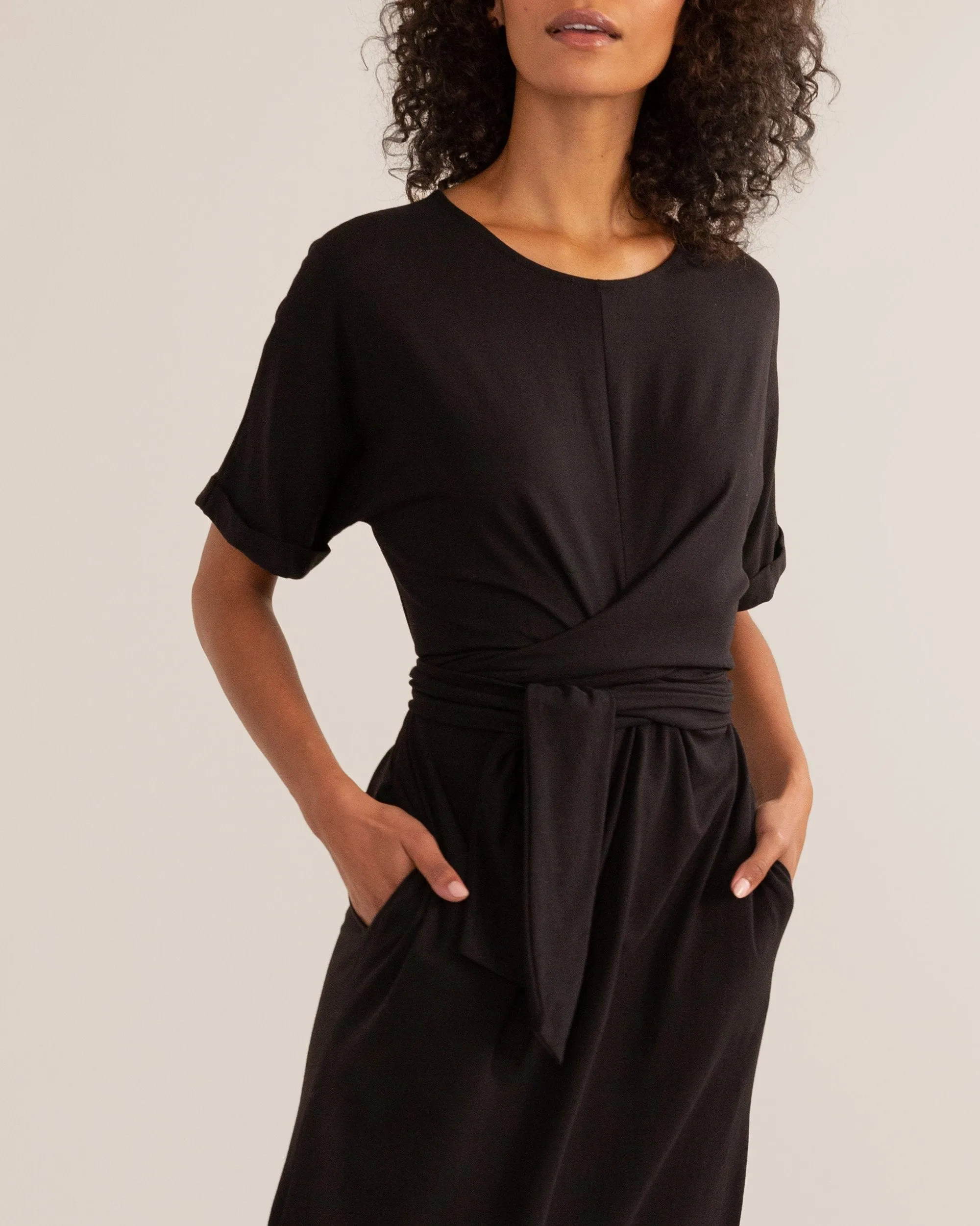 McKenna Tie-Back Wrap Dress