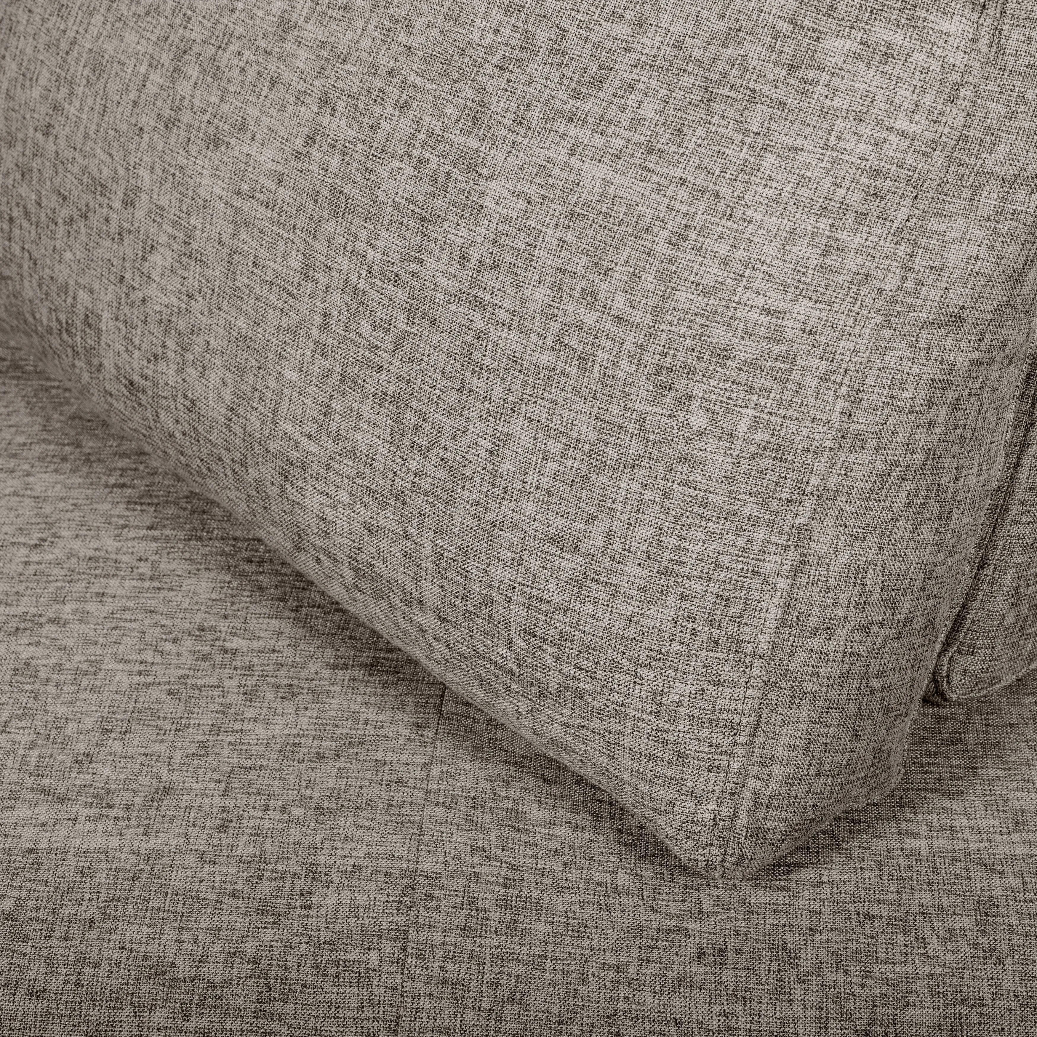 Orenda Linen-Look Fabric Modular Chair - Grey