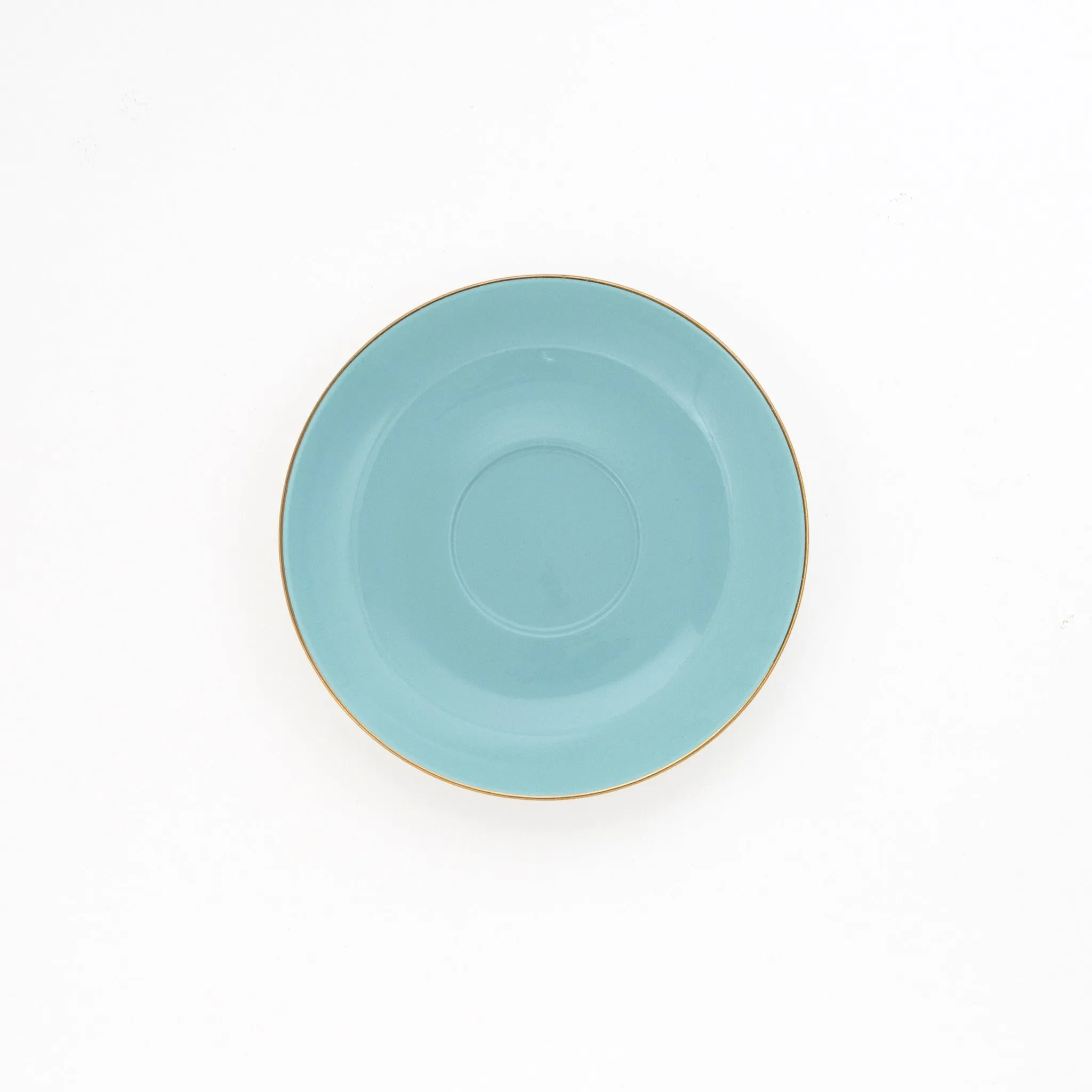 Pale Blue Teacup and Saucer