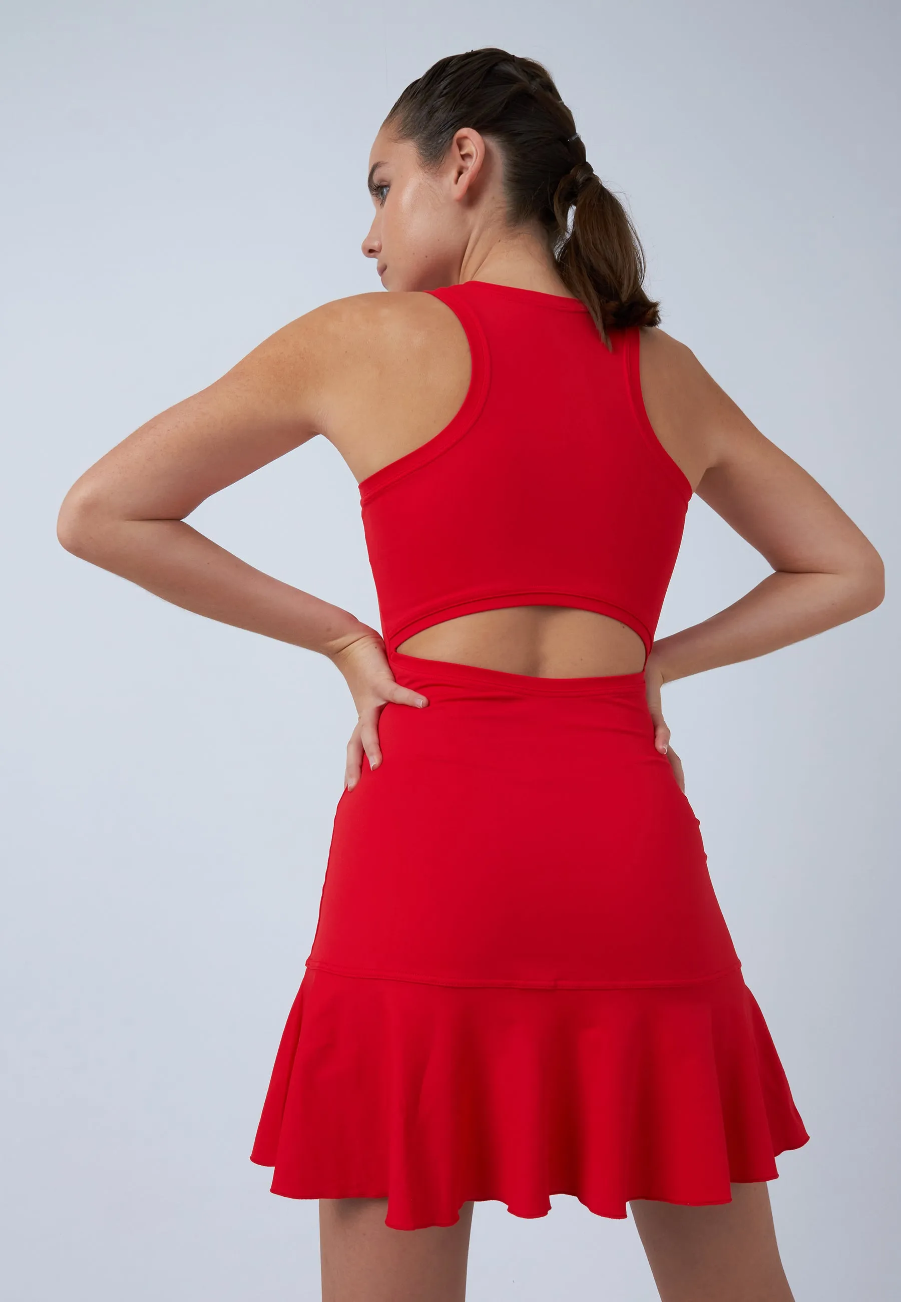Performance Tennis Dress, red