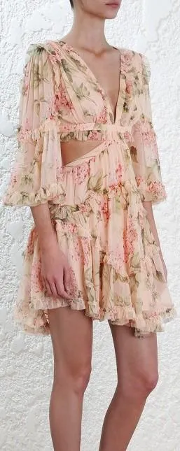 'Prima Floating' Cut-Out Dress