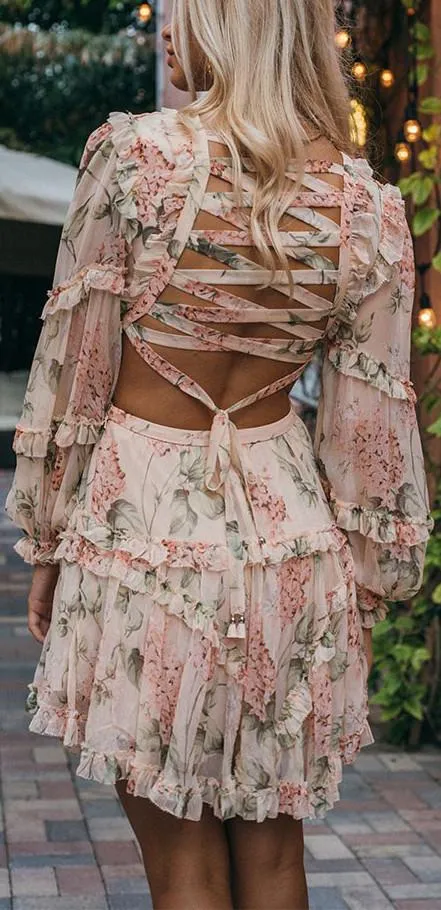 'Prima Floating' Cut-Out Dress