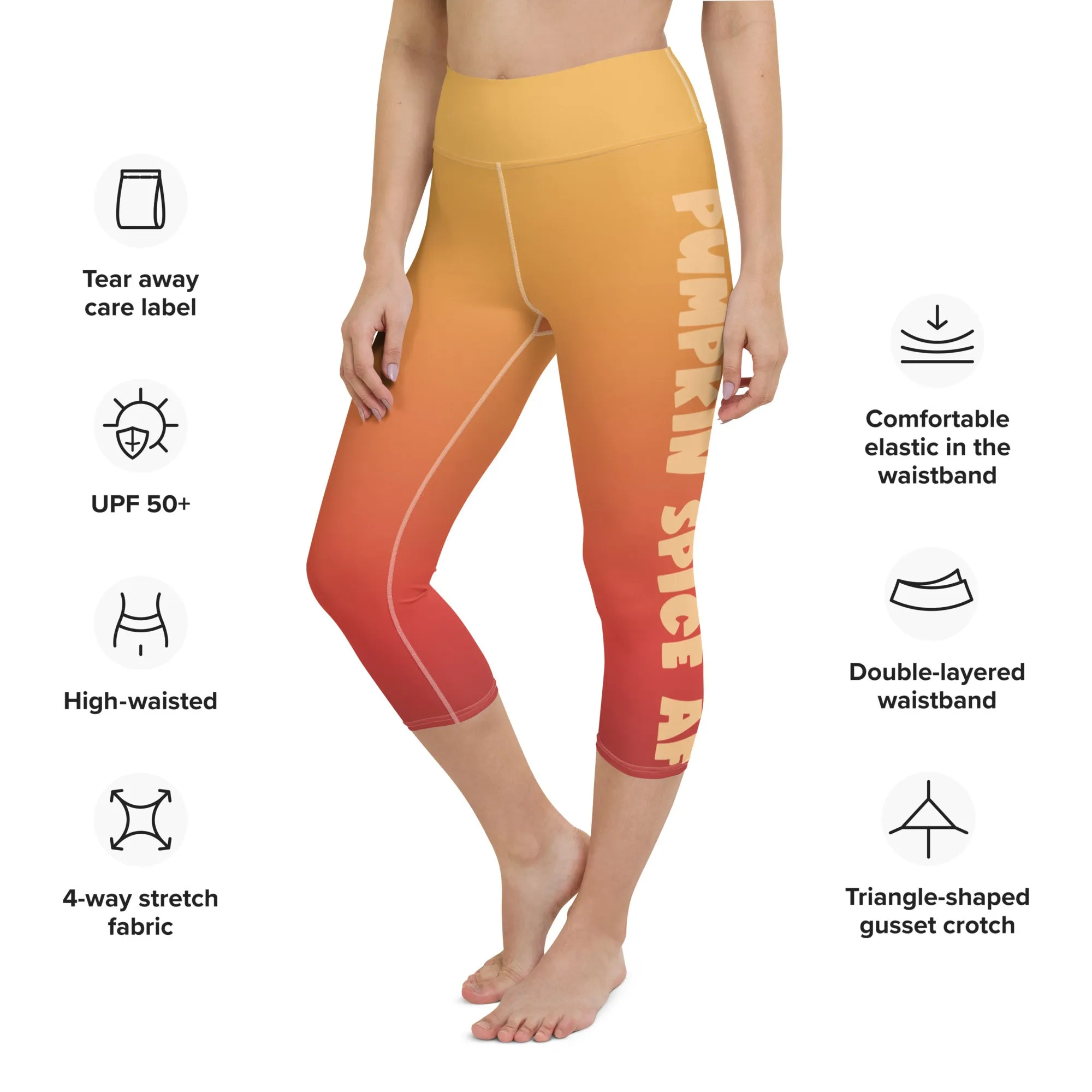 Pumpkin Spice AF Yoga Capris