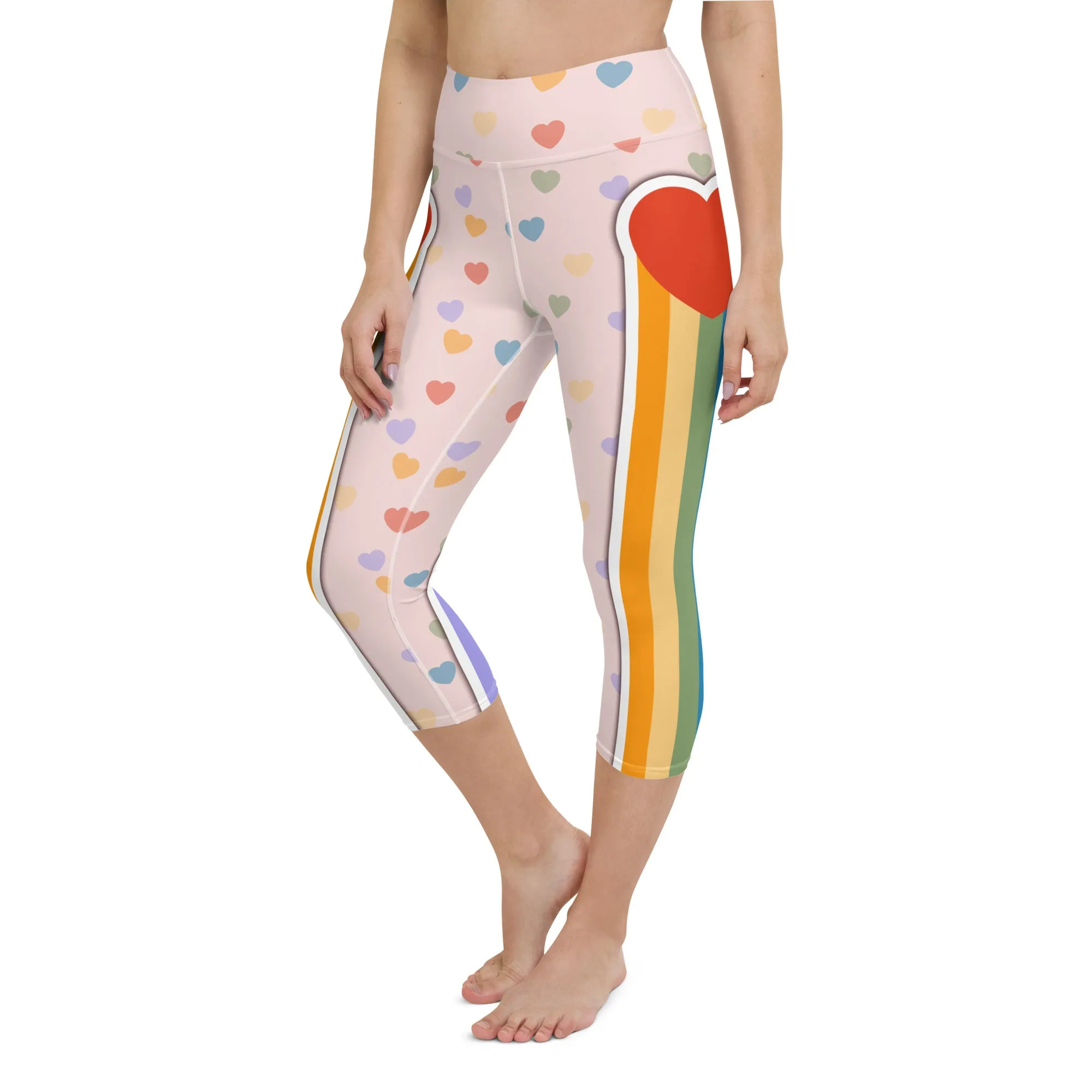 Rainbow Love Yoga Capris