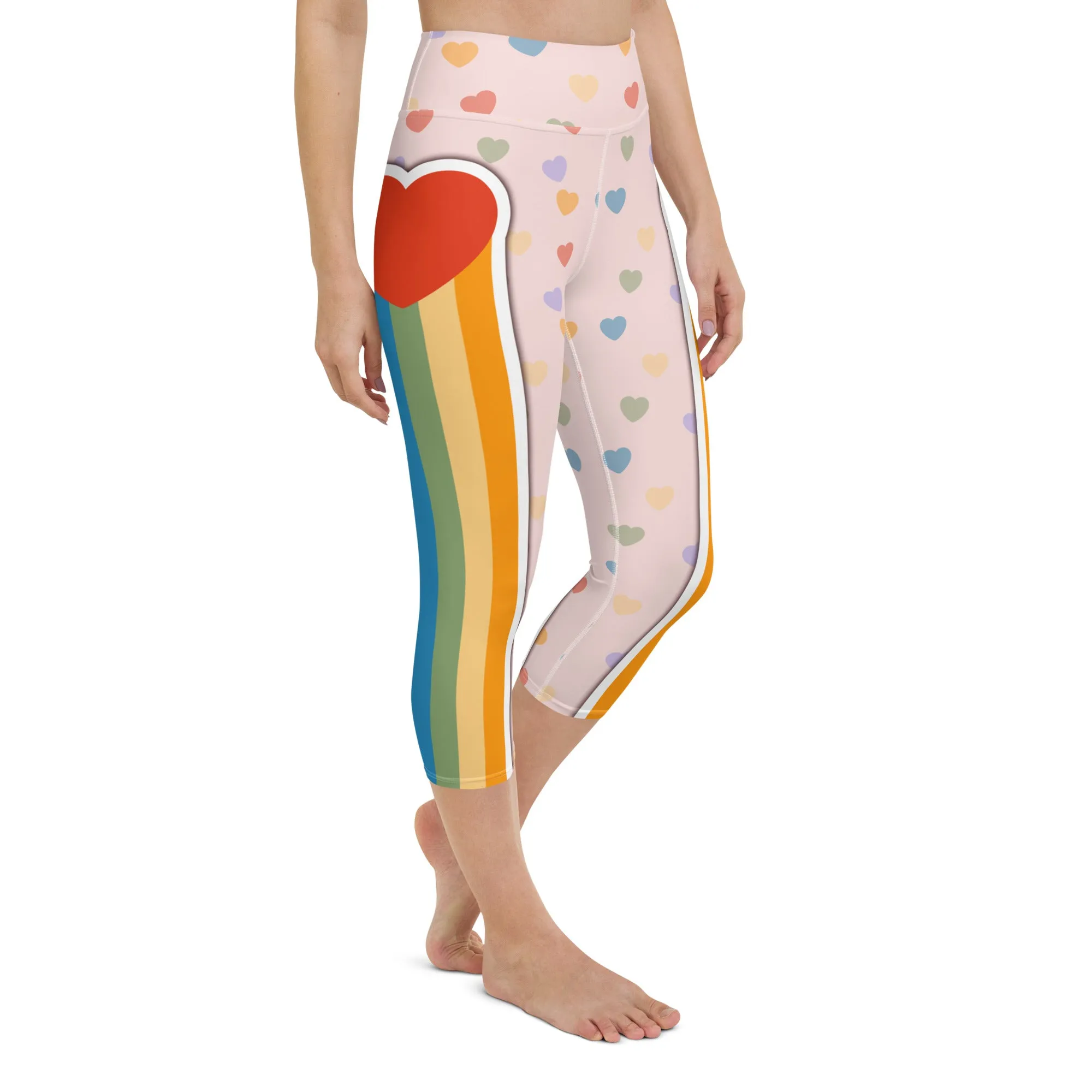 Rainbow Love Yoga Capris