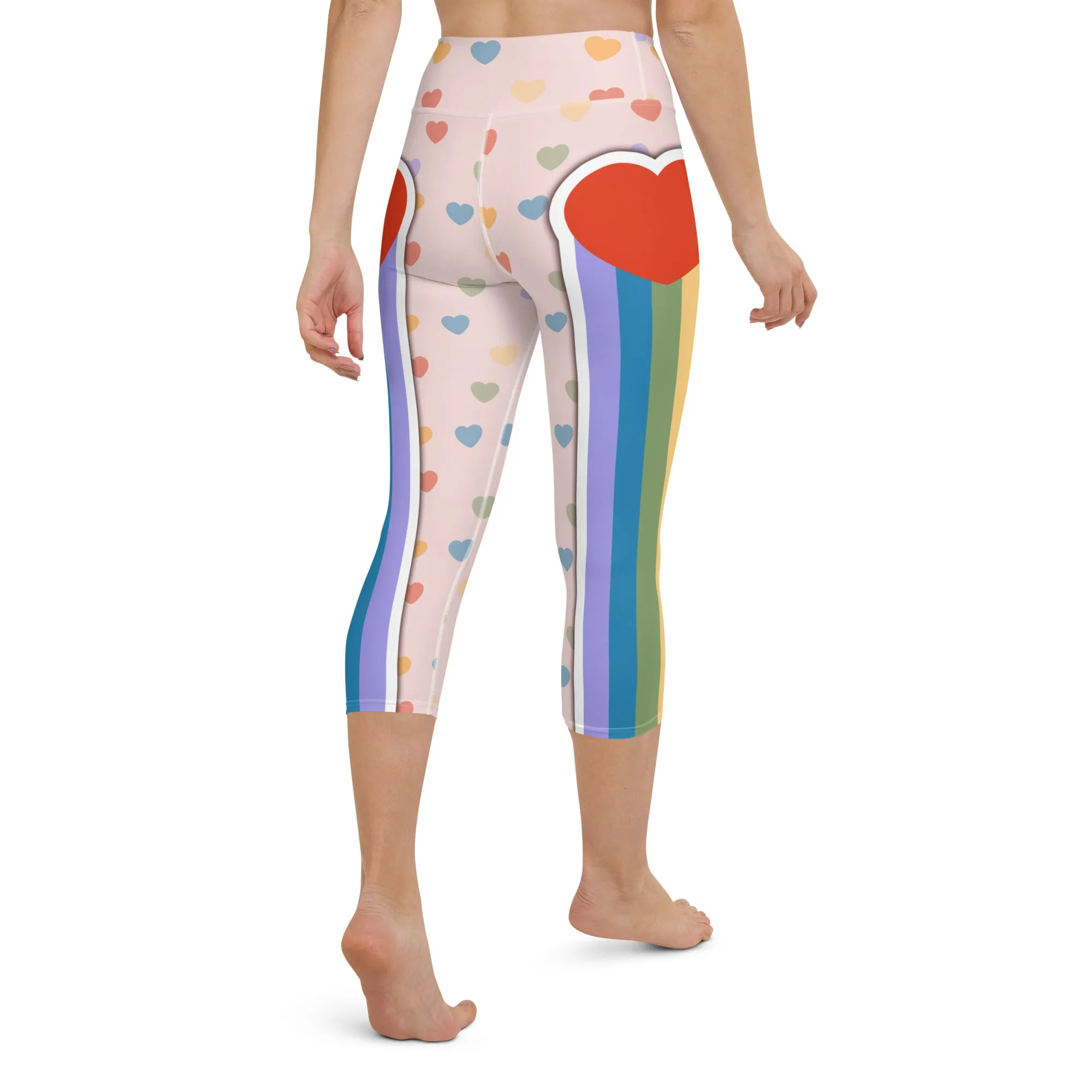 Rainbow Love Yoga Capris