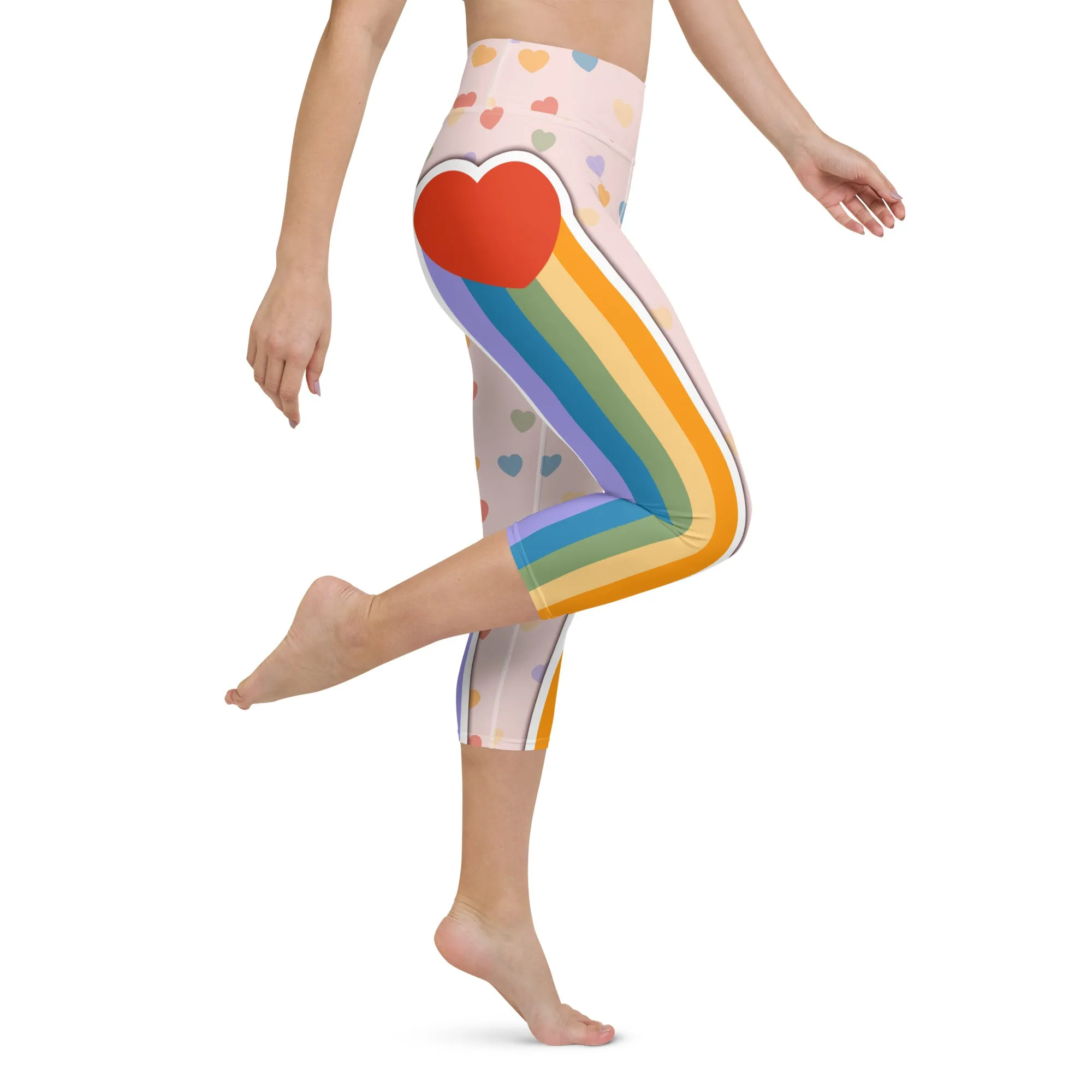 Rainbow Love Yoga Capris