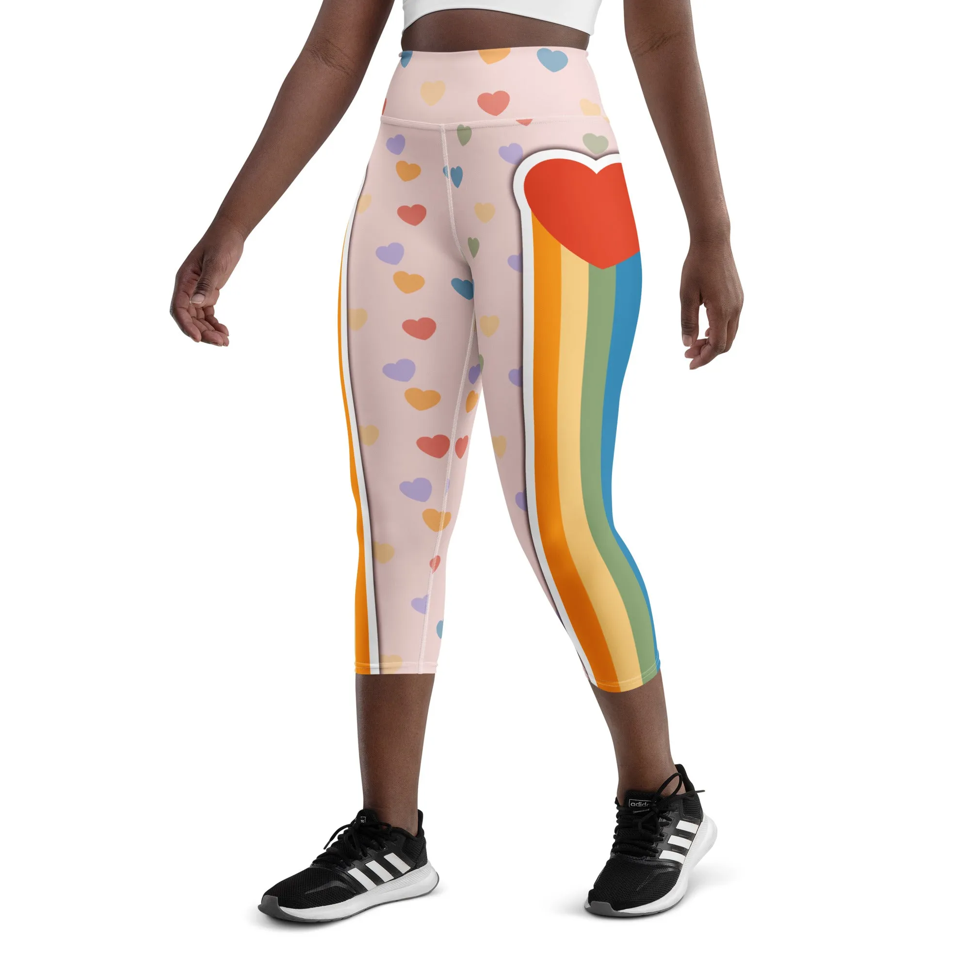 Rainbow Love Yoga Capris
