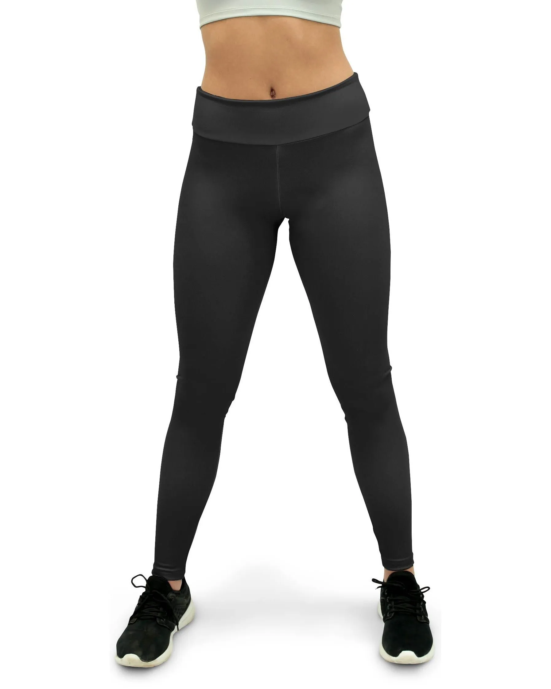 Solid Charcoal Grey Yoga Pants