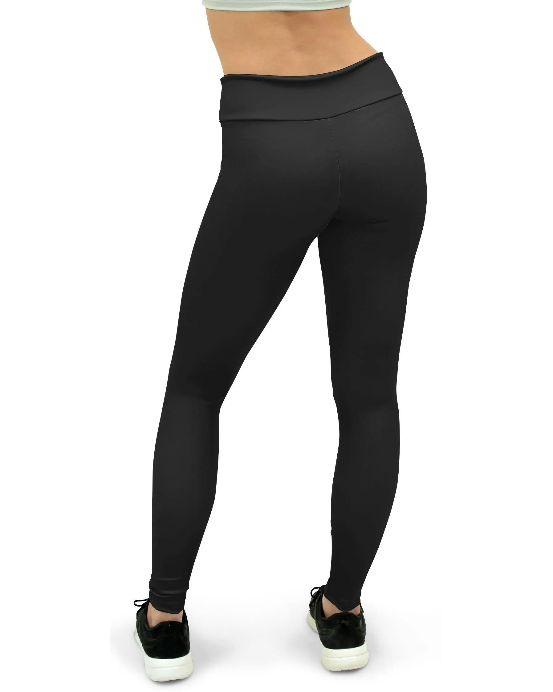 Solid Charcoal Grey Yoga Pants